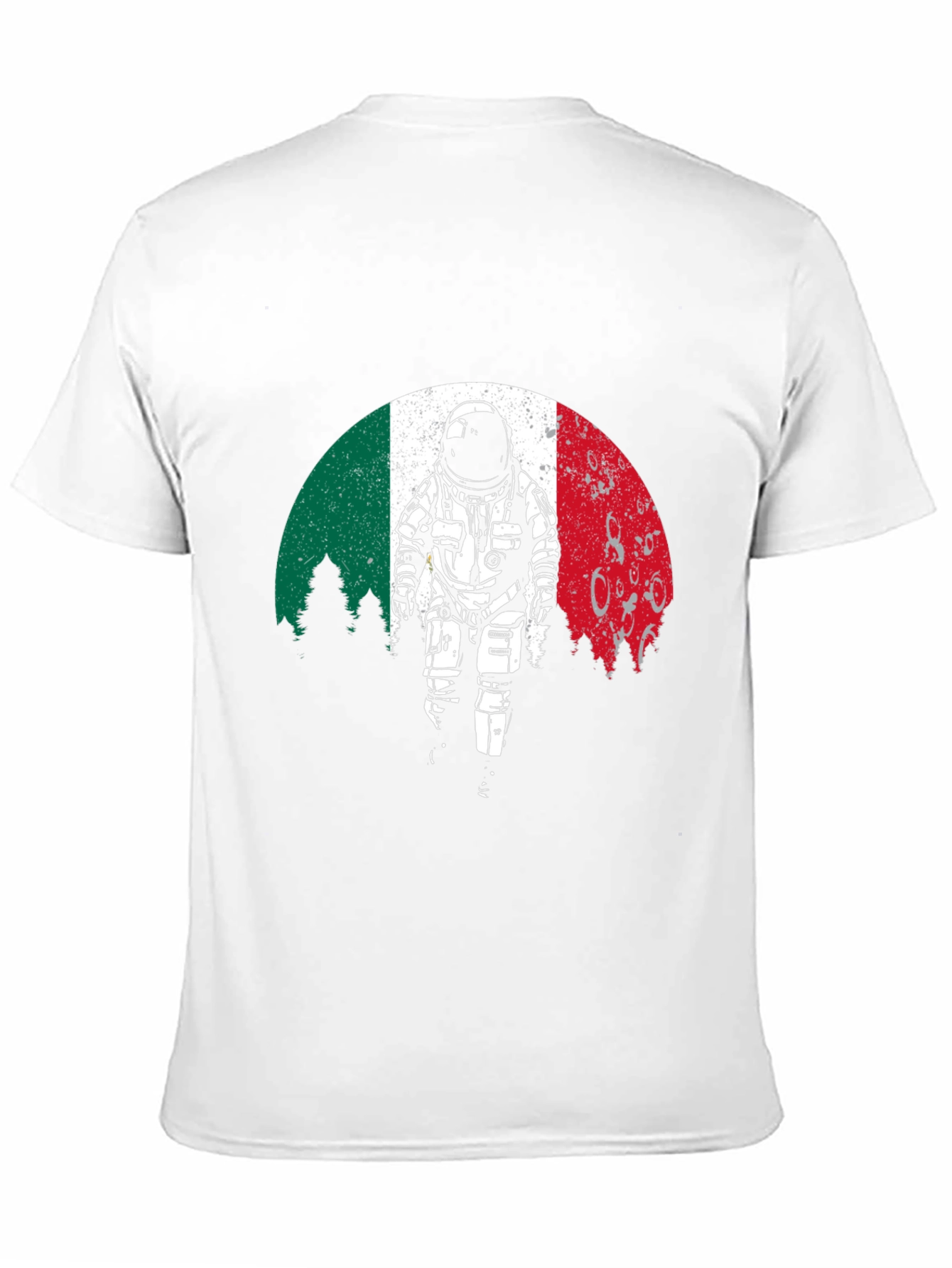 Astronaut T-Shirt: Italian Flag Design