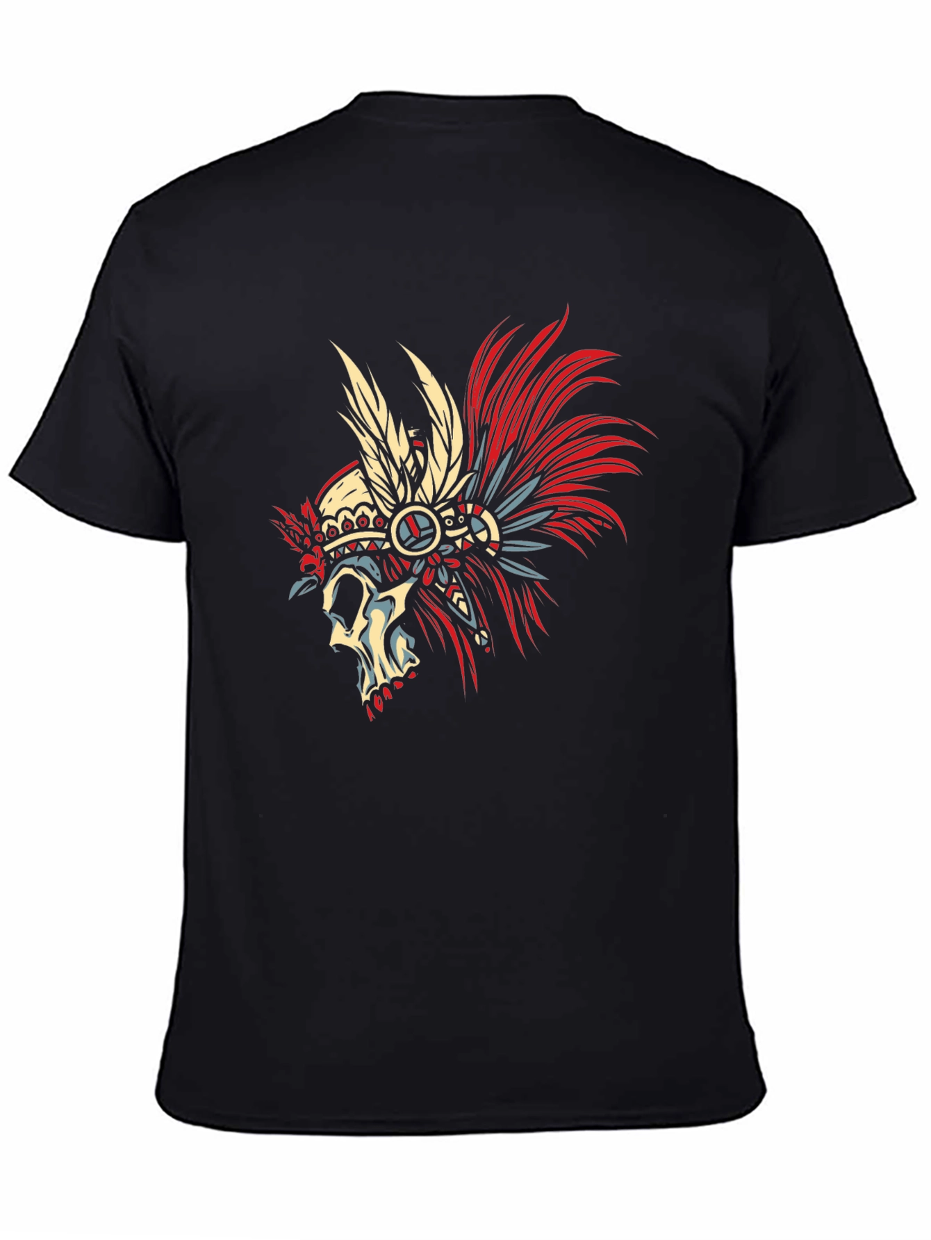 Skull Chief Black T-Shirt - Unique Graphic Tee