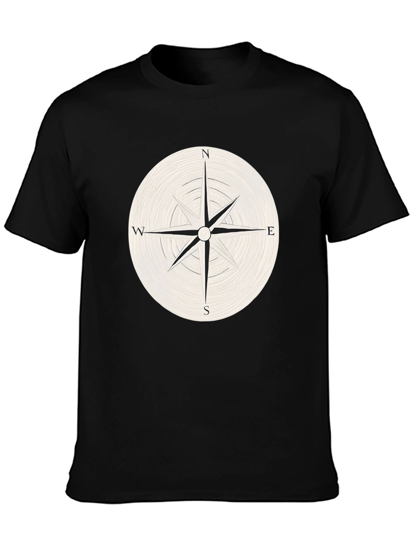 Compass Rose Graphic T-Shirt - Classic Navigator Style