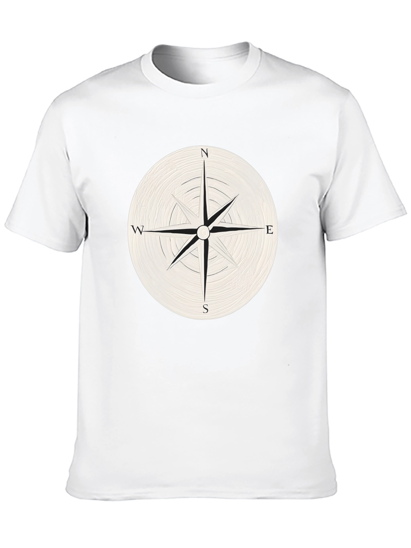 Compass Rose Graphic T-Shirt - Classic Navigator Style