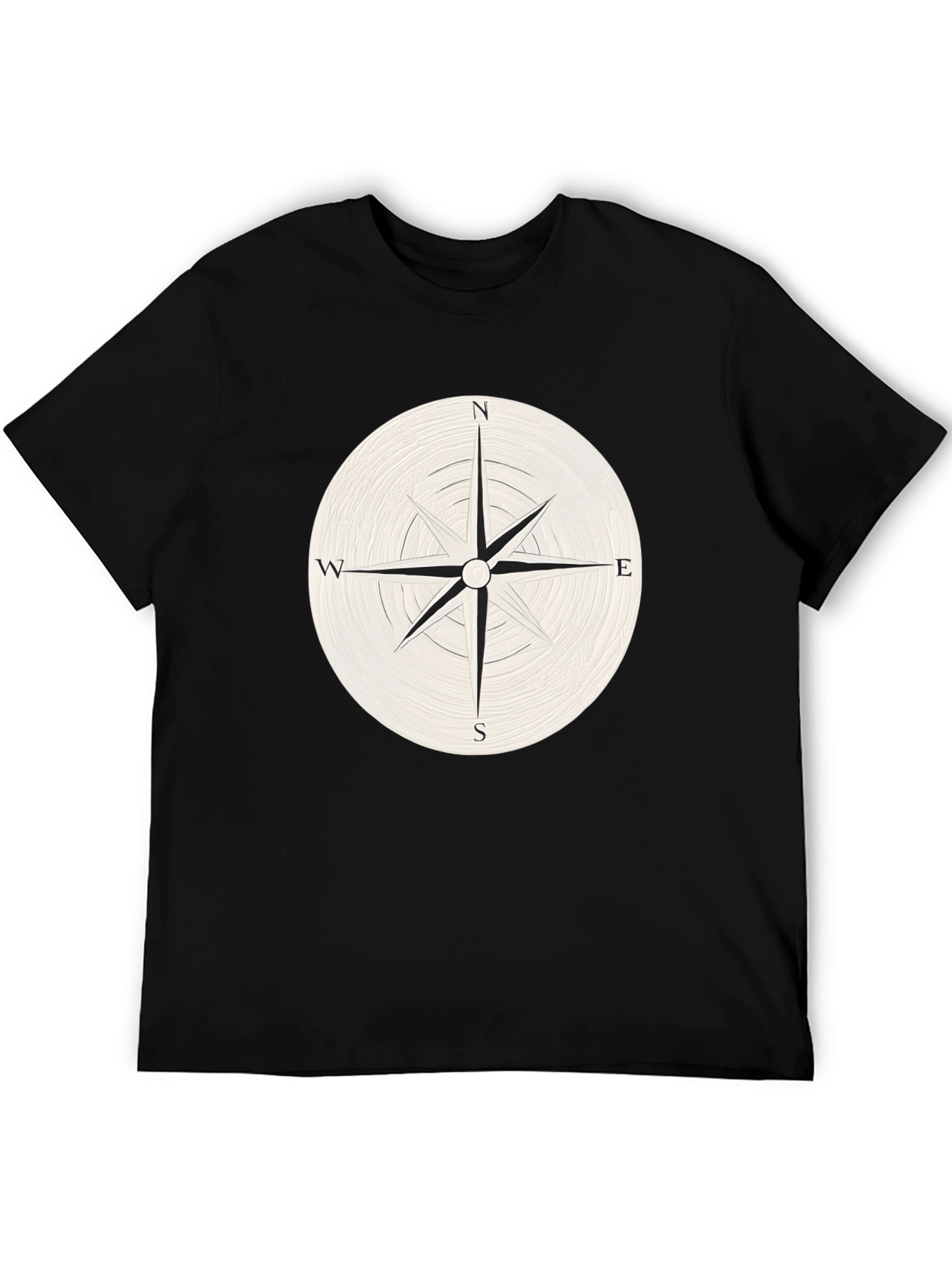 Compass Rose Graphic T-Shirt - Classic Navigator Style