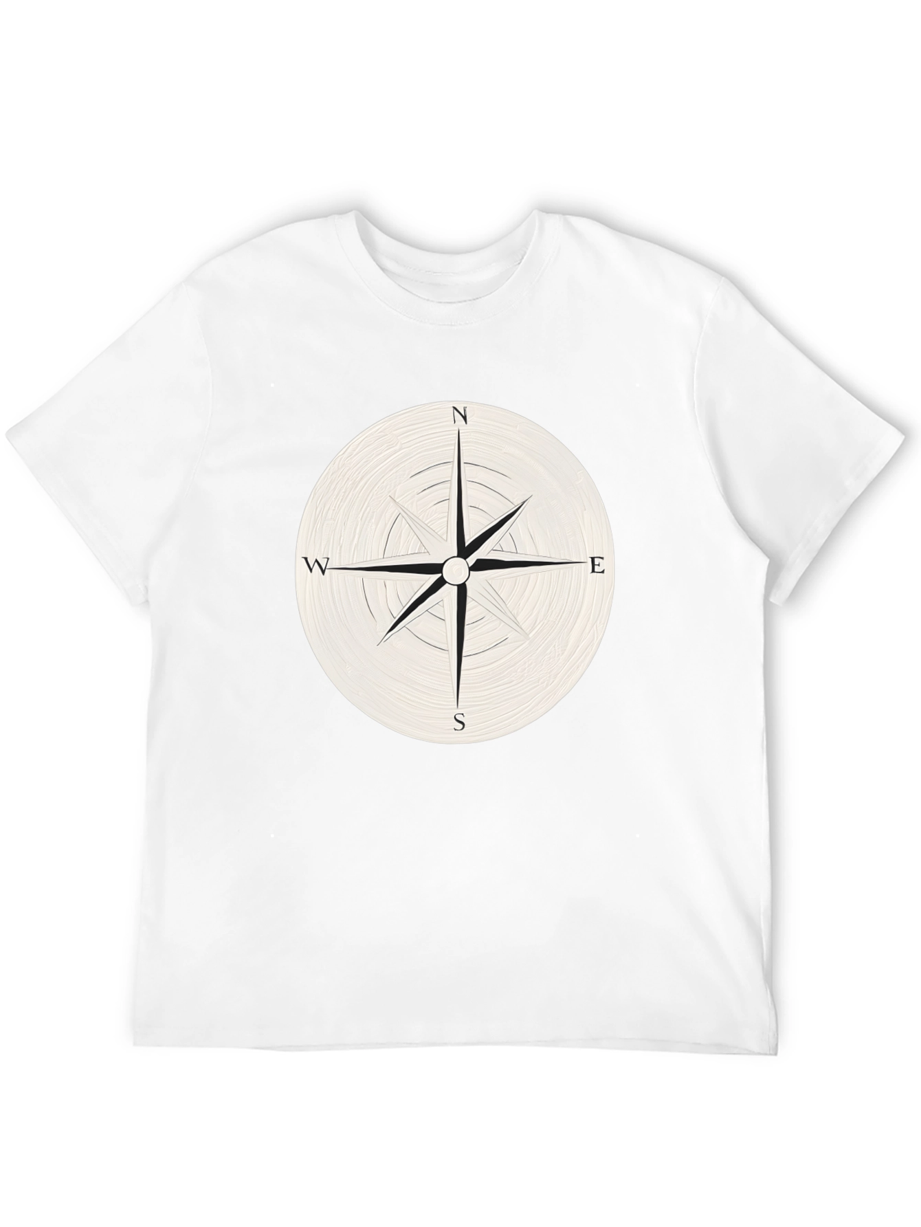 Compass Rose Graphic T-Shirt - Classic Navigator Style