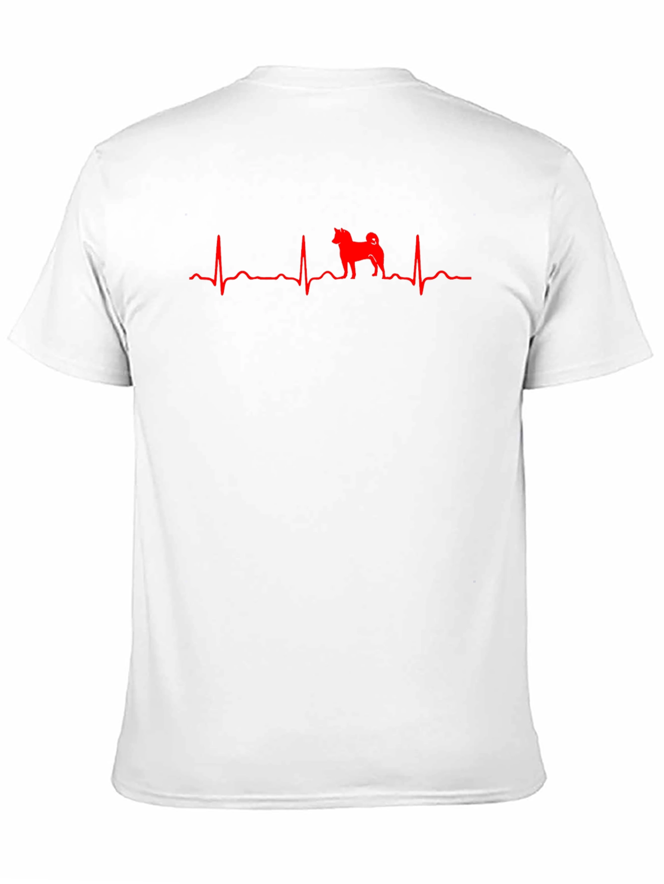 Dog Heartbeat T-Shirt - Shiba Inu Design