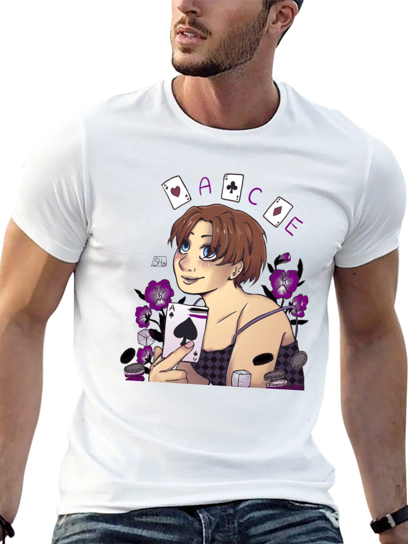 Ace Playing Card Graphic T-Shirt