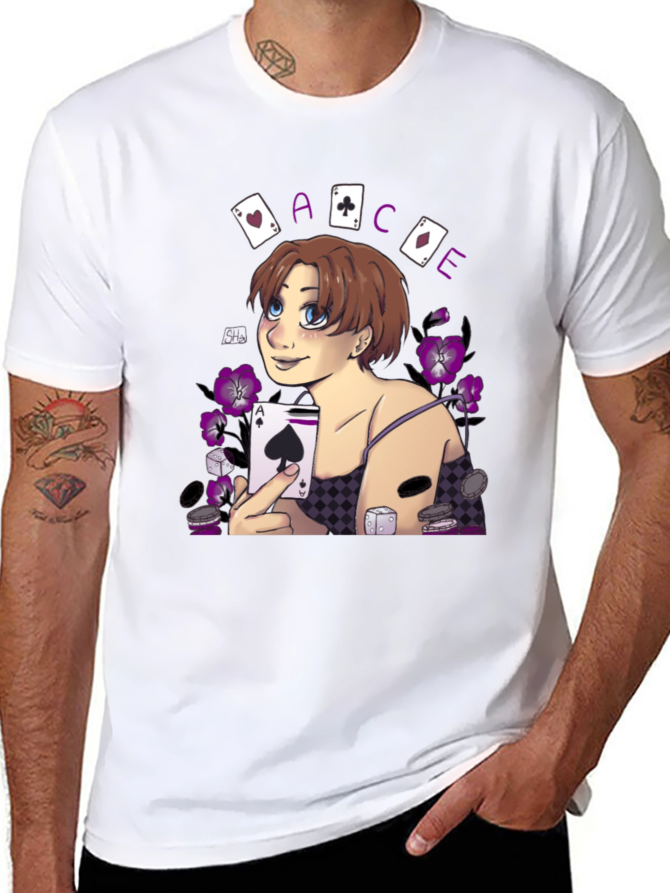 Ace Playing Card Graphic T-Shirt