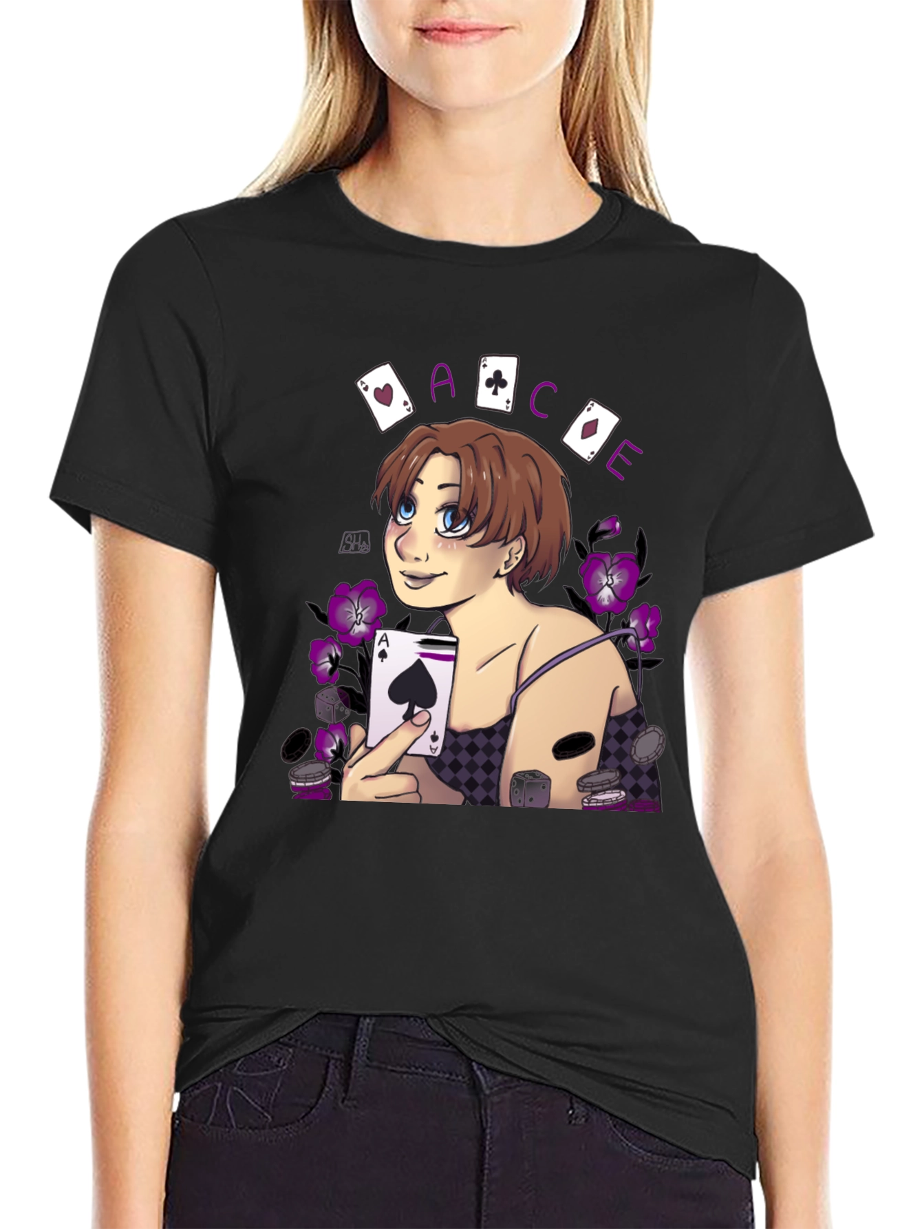 Ace Playing Card Graphic T-Shirt