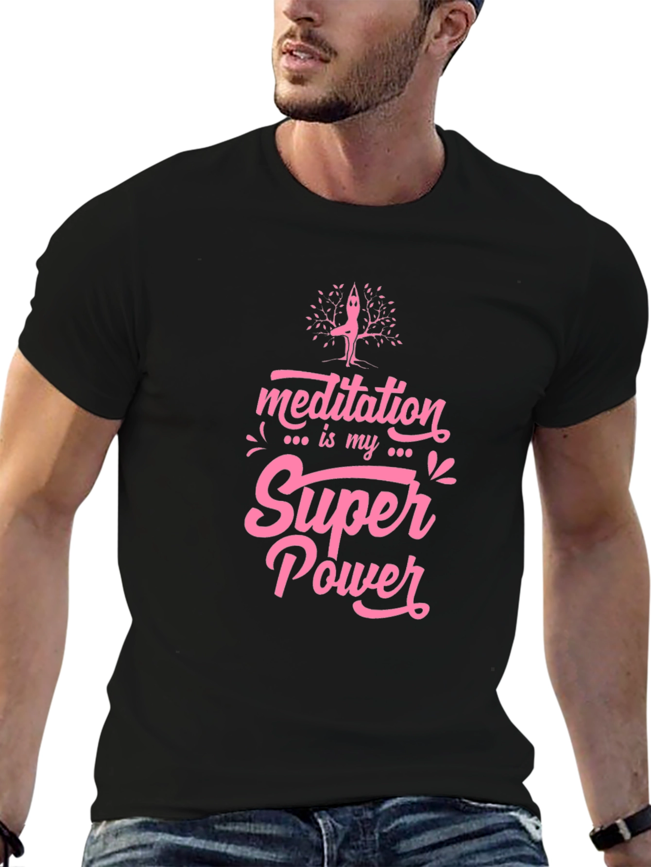 Meditation is My Super Power Graphic Tee