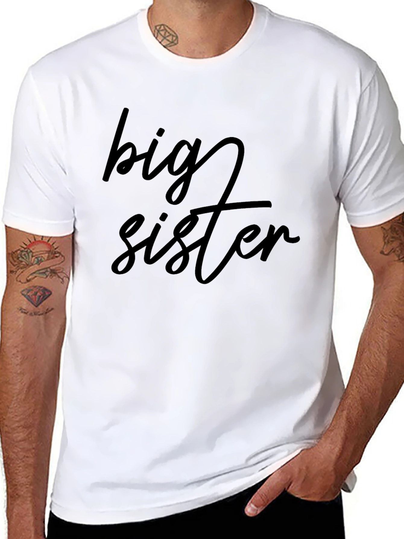 Big Sister Tee - Cute Family Matching T-Shirt