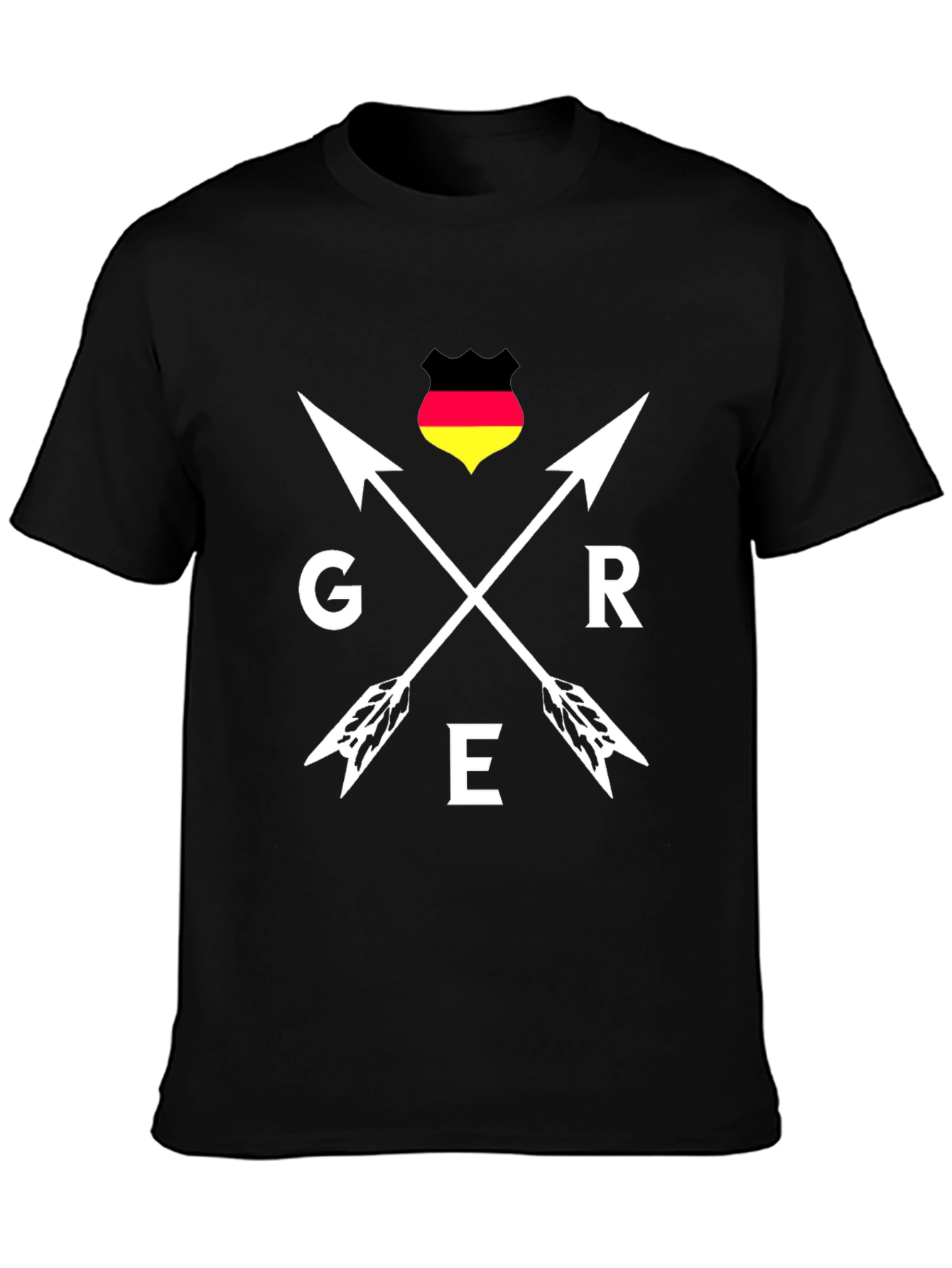 Germany Pride Arrows T-Shirt - Black