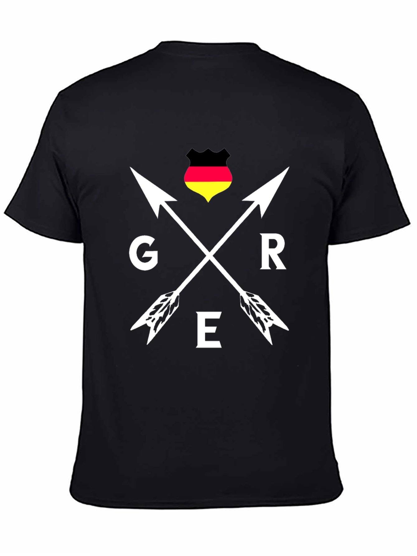 Germany Pride Arrows T-Shirt - Black