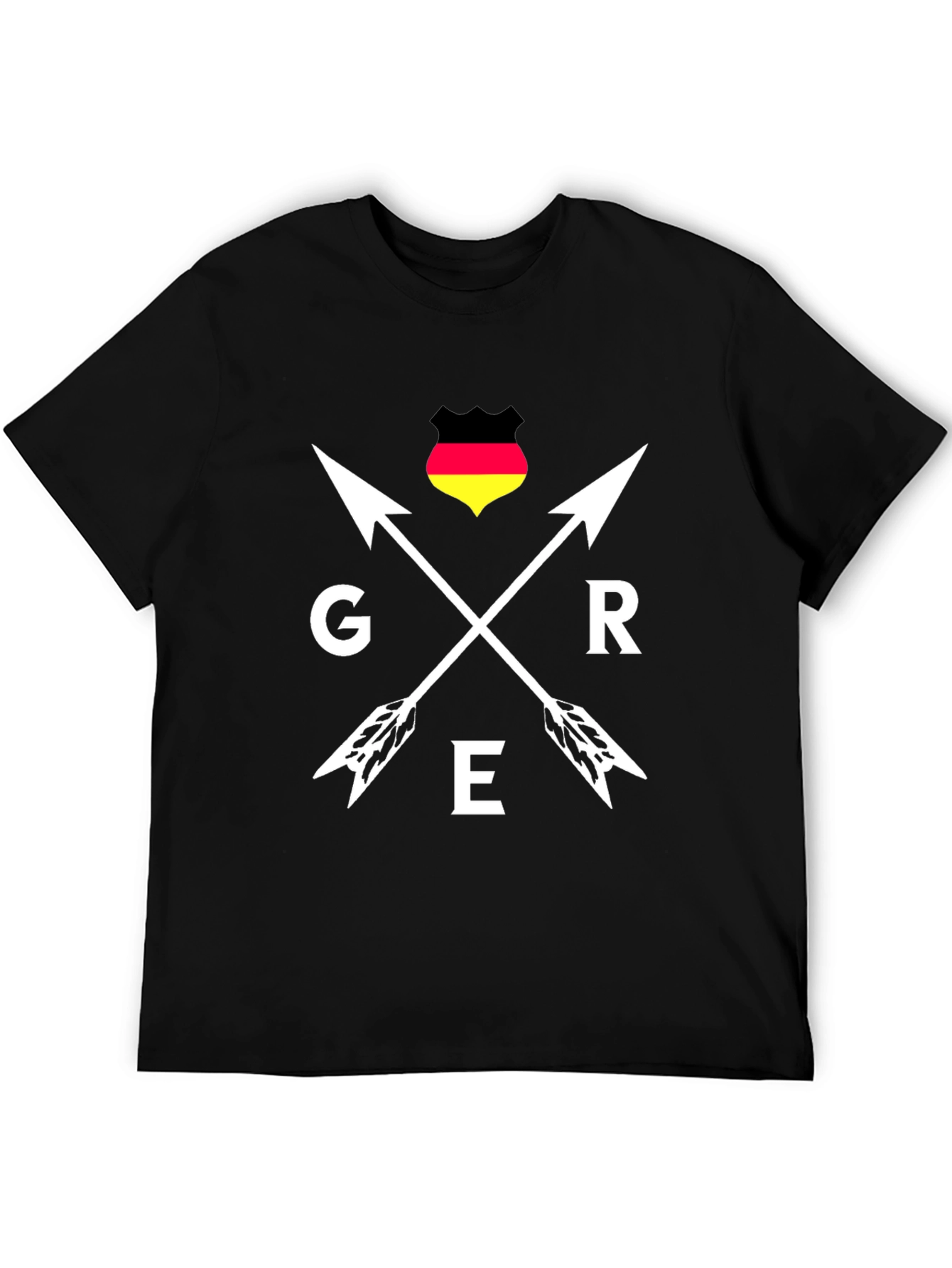 Germany Pride Arrows T-Shirt - Black