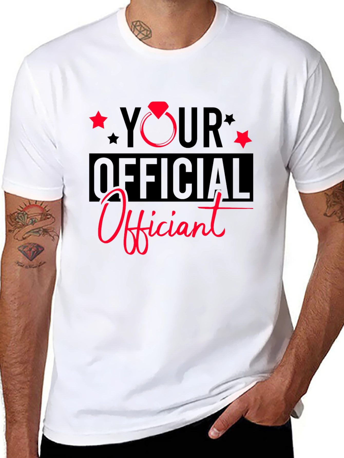 Your Official Officiant Black T-Shirt