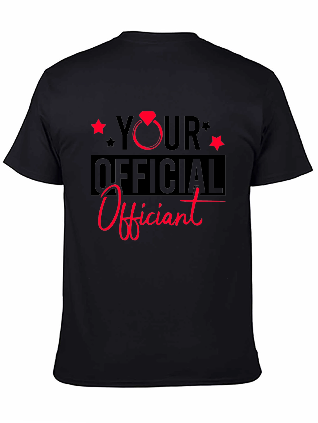 Your Official Officiant Black T-Shirt