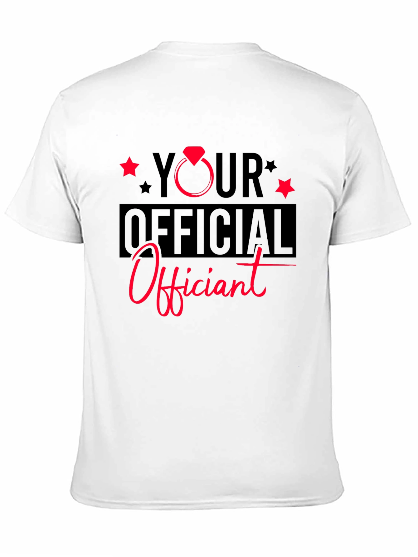 Your Official Officiant Black T-Shirt