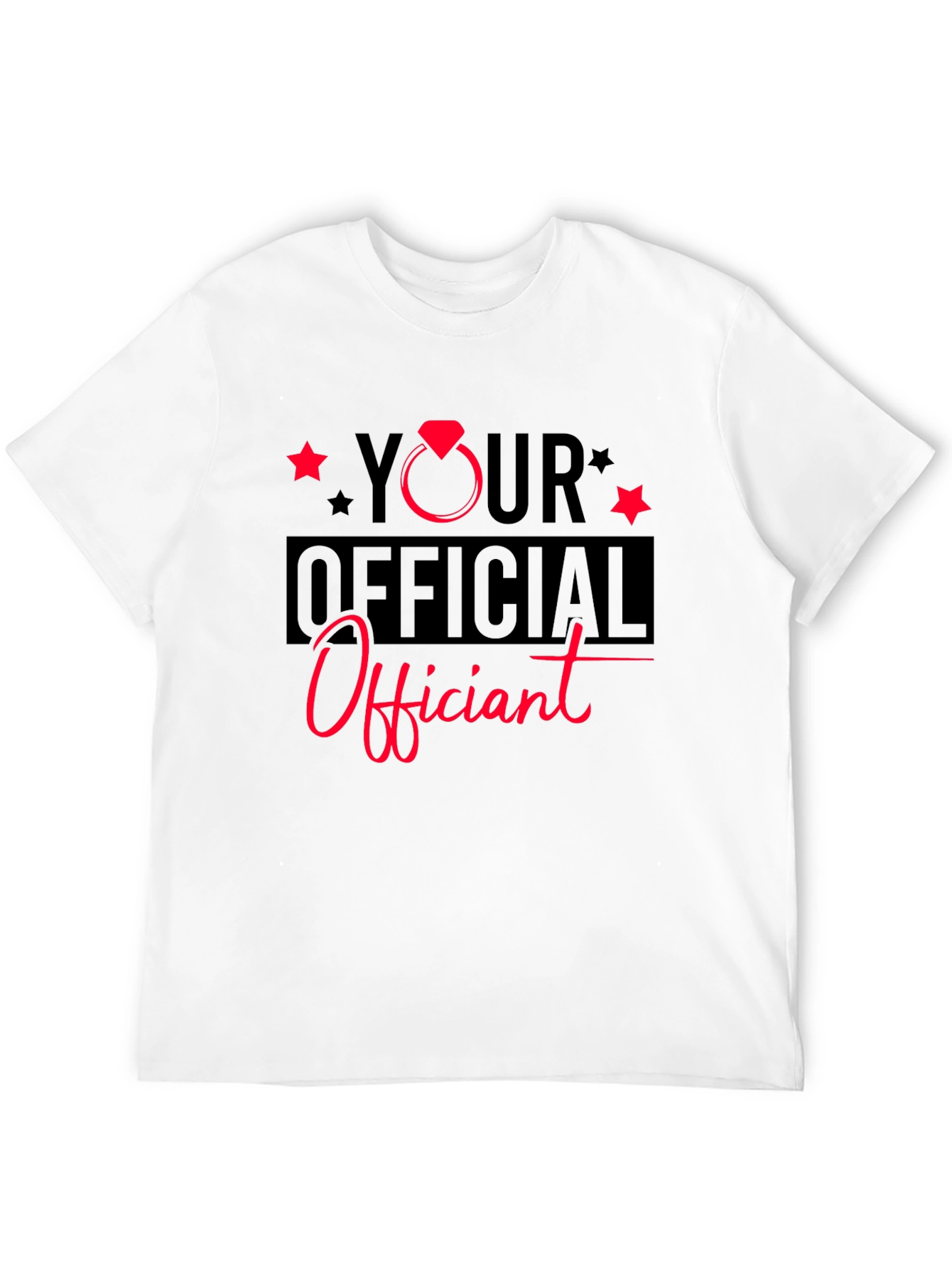 Your Official Officiant Black T-Shirt