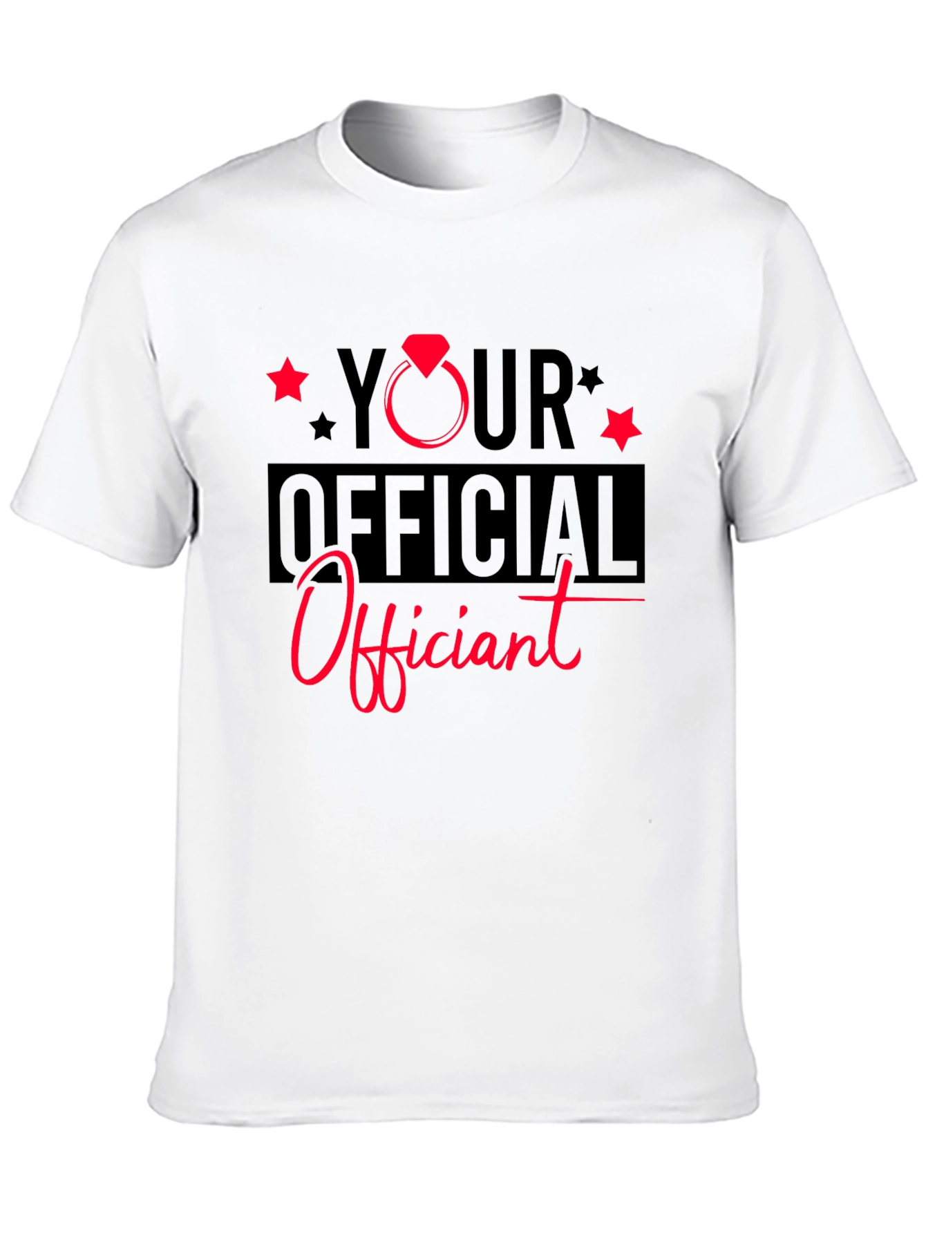 Your Official Officiant Black T-Shirt