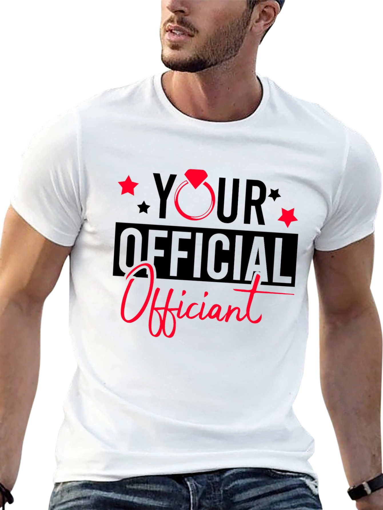 Your Official Officiant Black T-Shirt