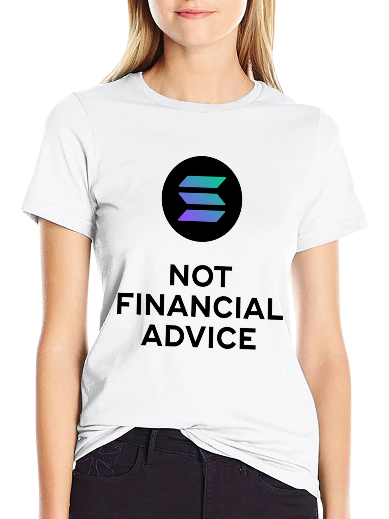 Solana Crypto T-Shirt - Not Financial Advice Tee