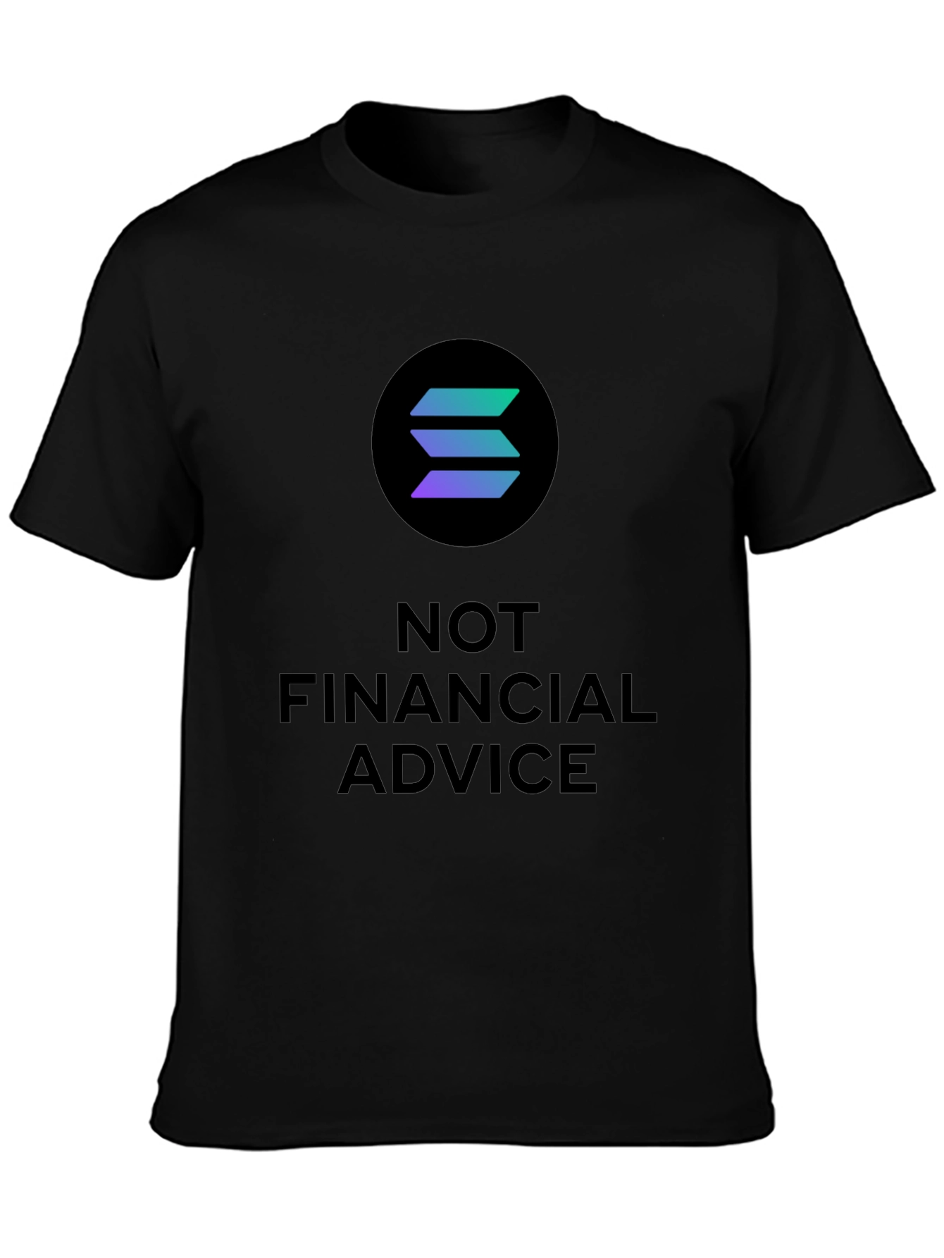Solana Crypto T-Shirt - Not Financial Advice Tee