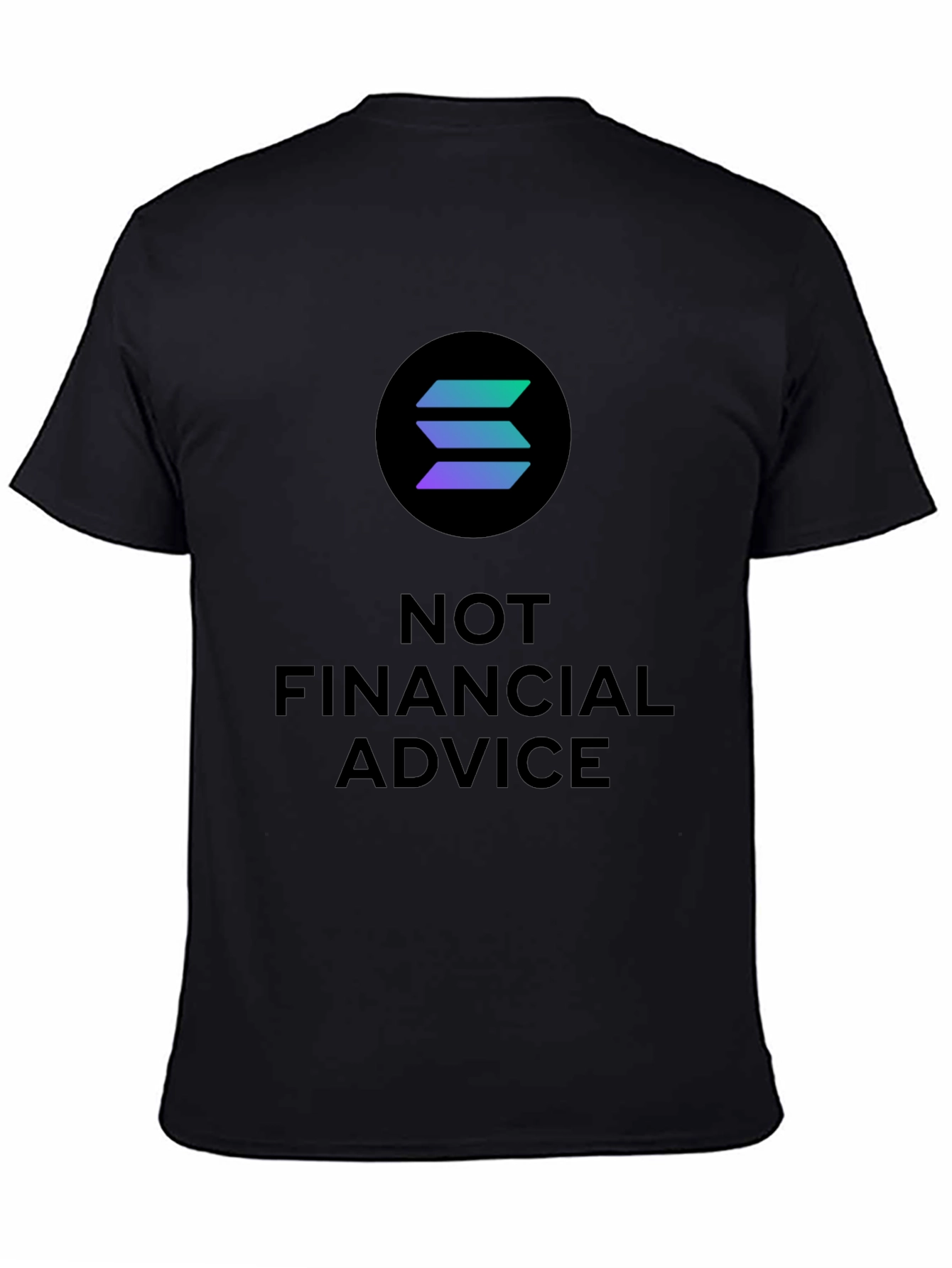 Solana Crypto T-Shirt - Not Financial Advice Tee