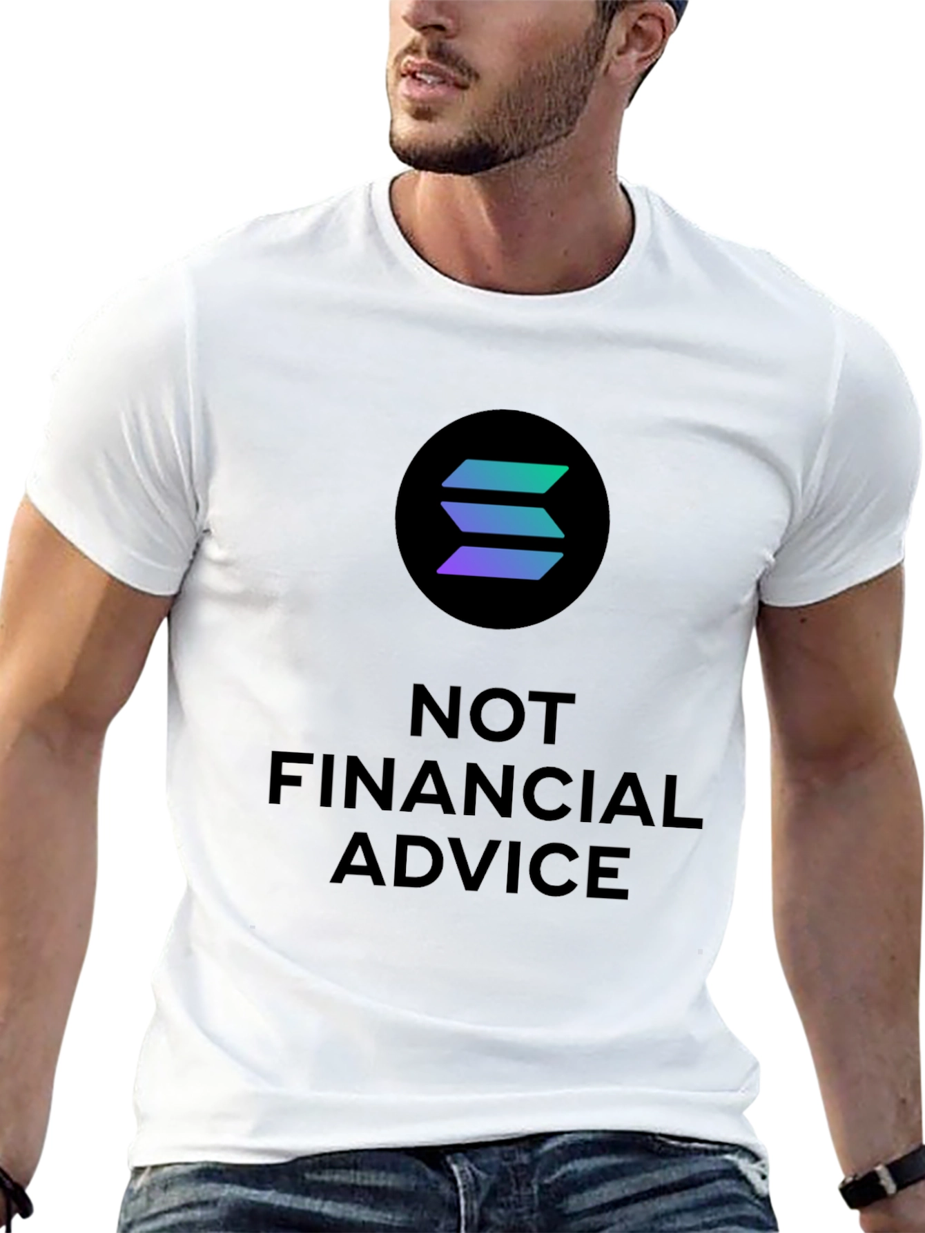 Solana Crypto T-Shirt - Not Financial Advice Tee