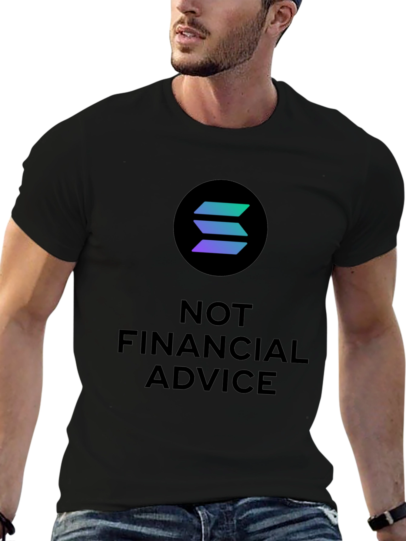 Solana Crypto T-Shirt - Not Financial Advice Tee