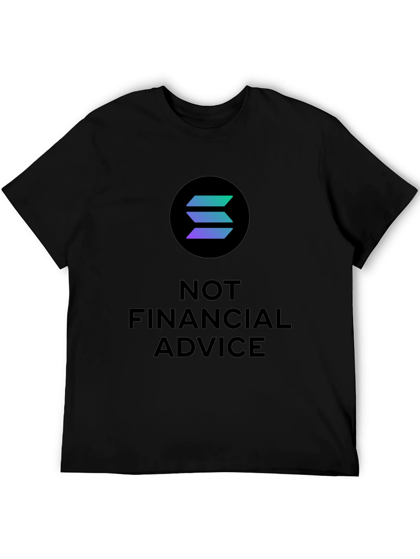 Solana Crypto T-Shirt - Not Financial Advice Tee
