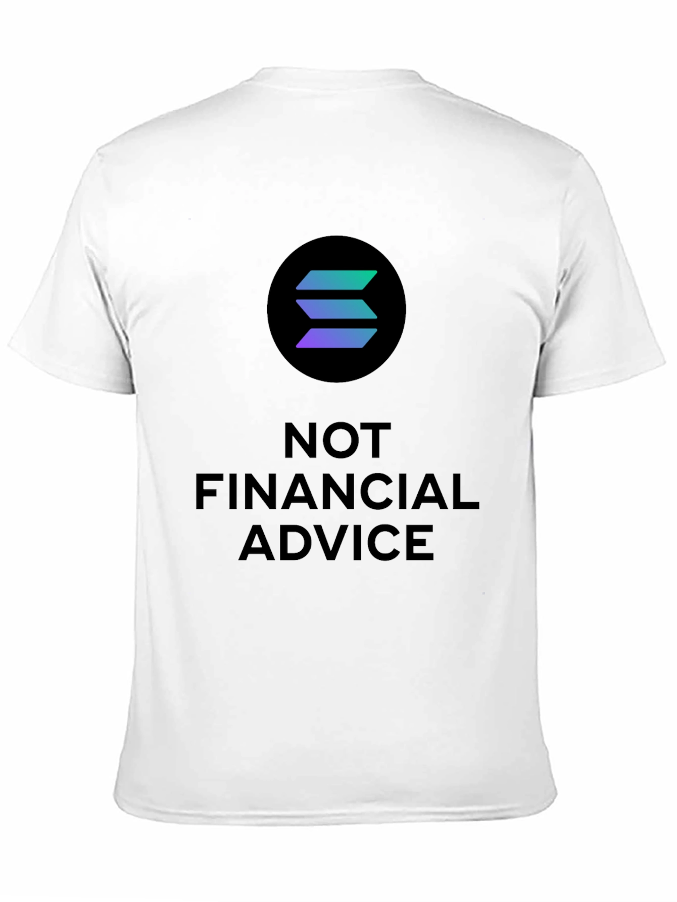 Solana Crypto T-Shirt - Not Financial Advice Tee