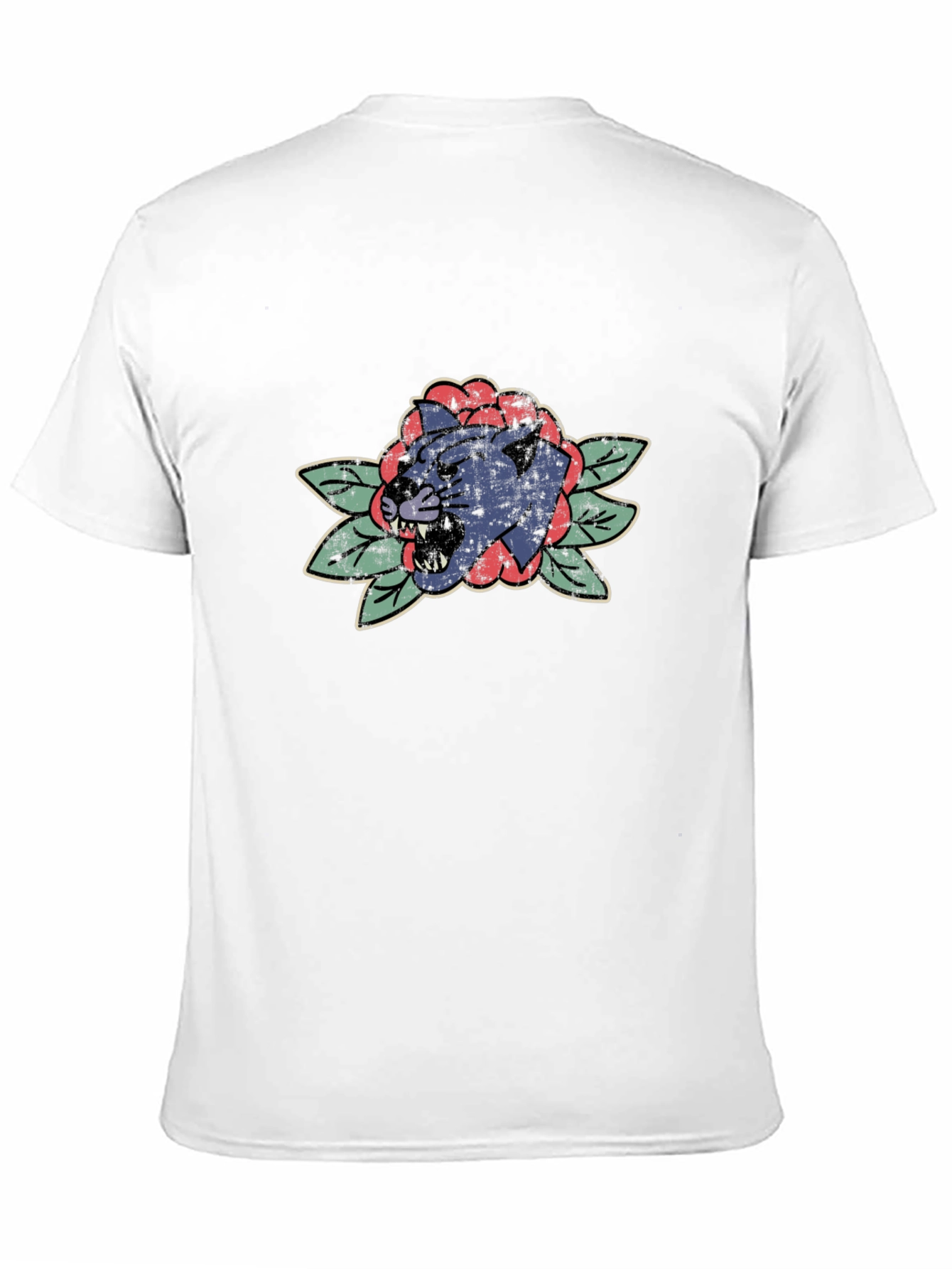 Panther Rose Tattoo Graphic T-Shirt