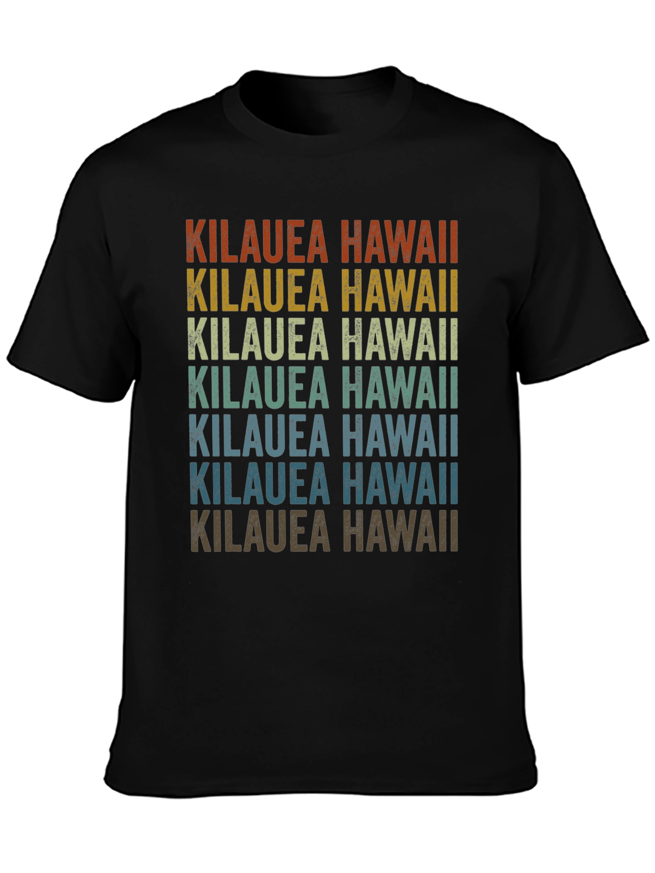 Kilauea Hawaii Retro Graphic T-Shirt