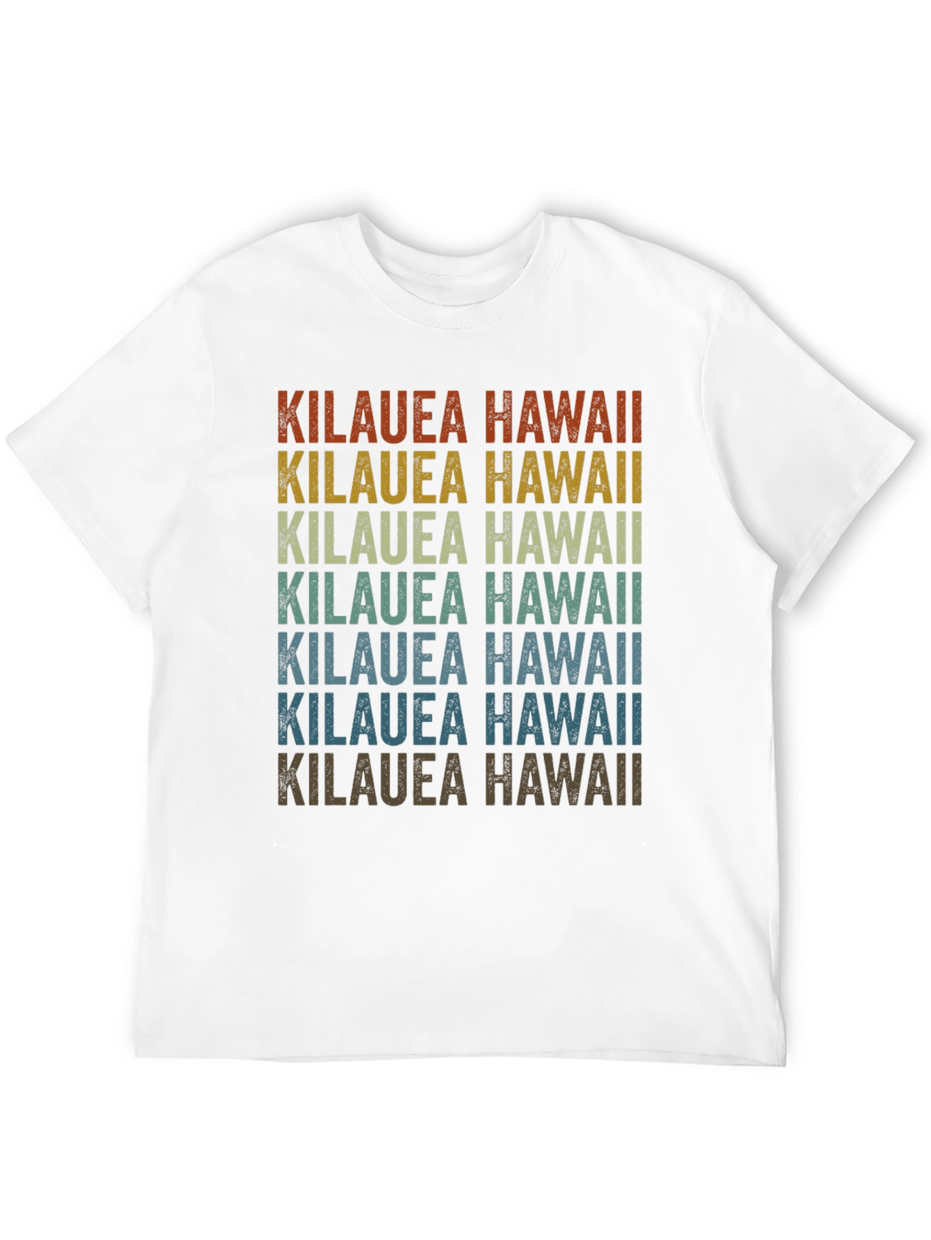 Kilauea Hawaii Retro Graphic T-Shirt