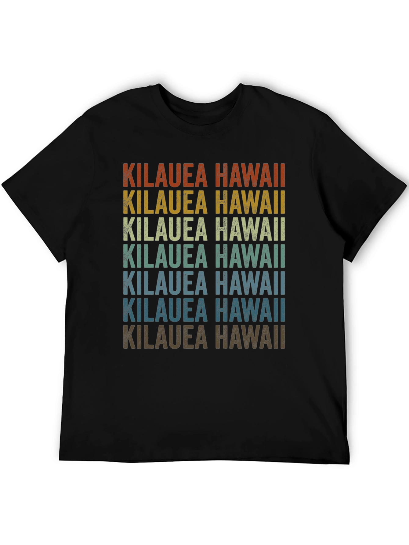 Kilauea Hawaii Retro Graphic T-Shirt