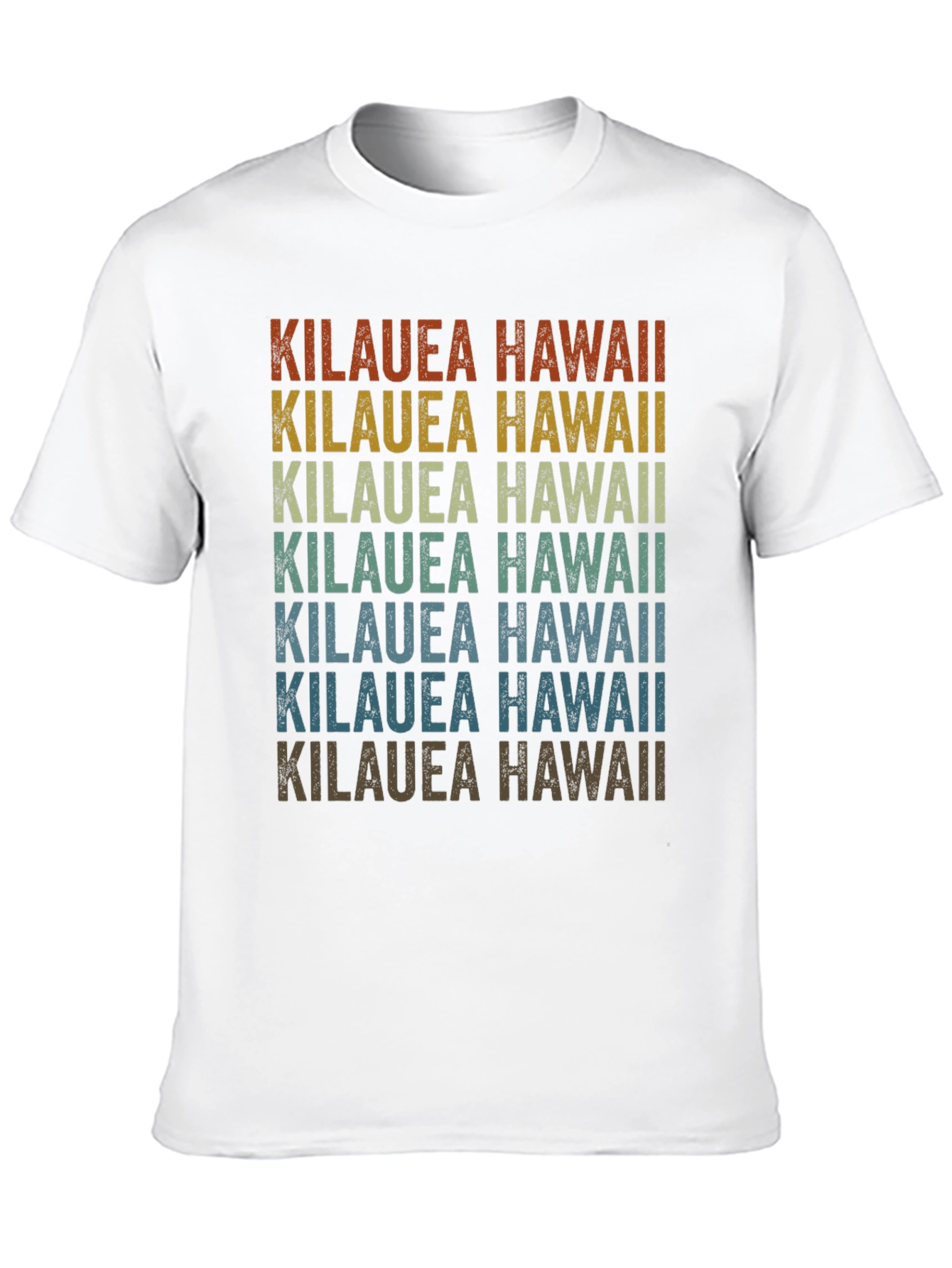 Kilauea Hawaii Retro Graphic T-Shirt