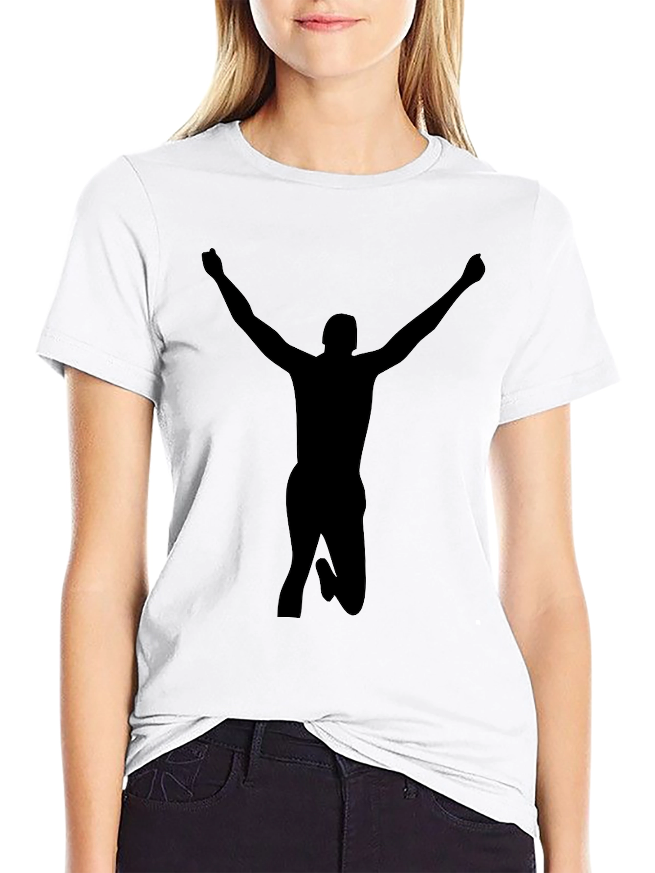 Victory Silhouette Black T-Shirt - Bold Statement Tee