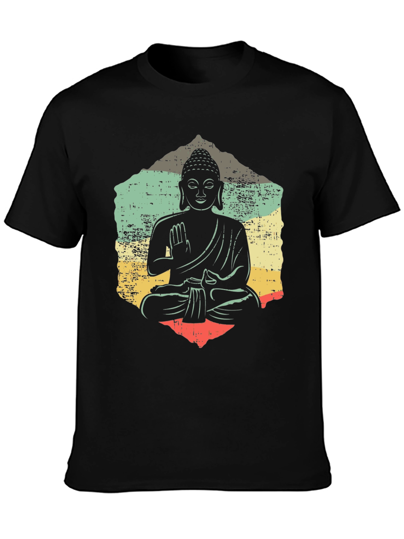 Buddha Graphic Tee - Retro Meditation Shirt