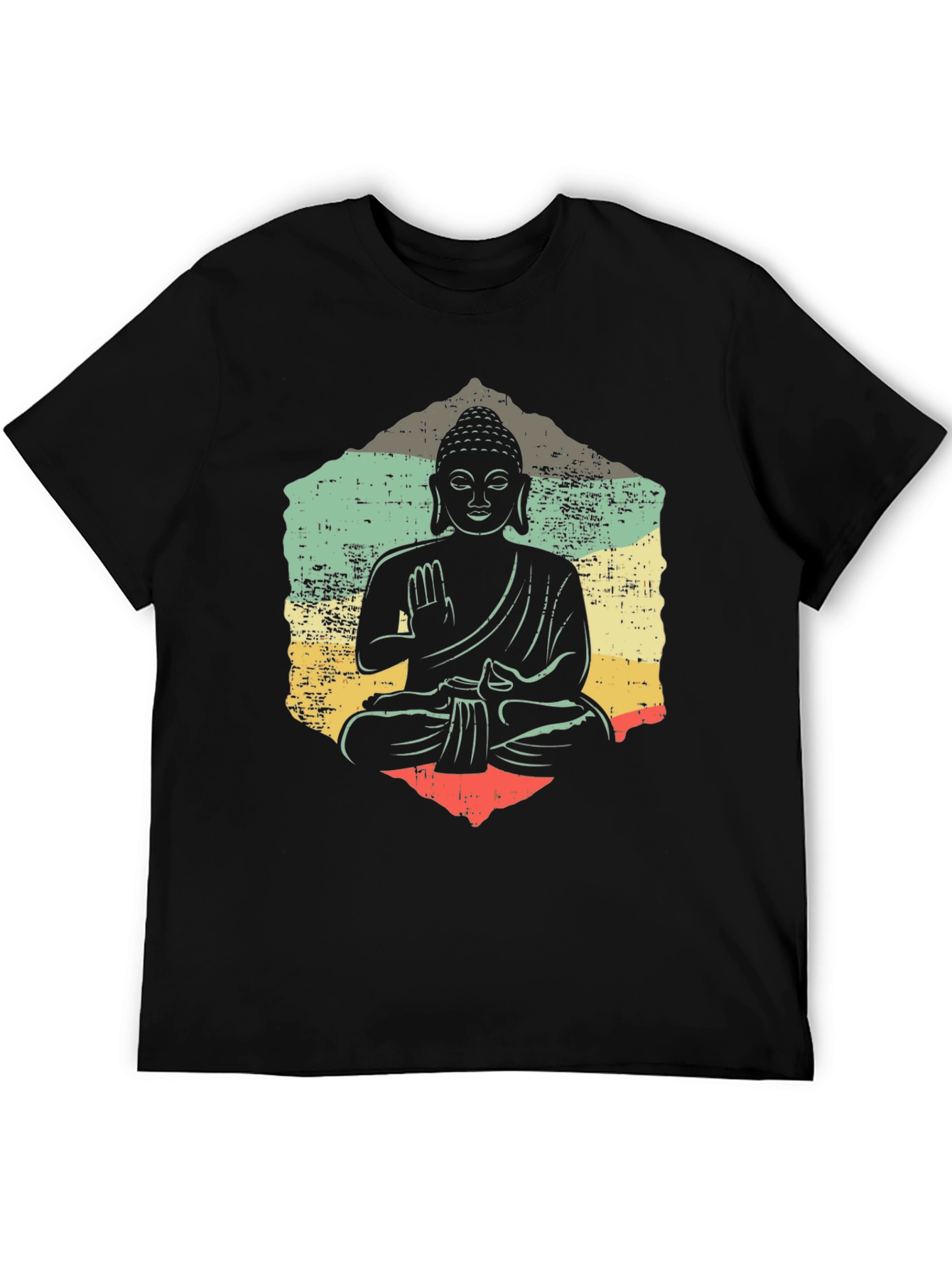 Buddha Graphic Tee - Retro Meditation Shirt