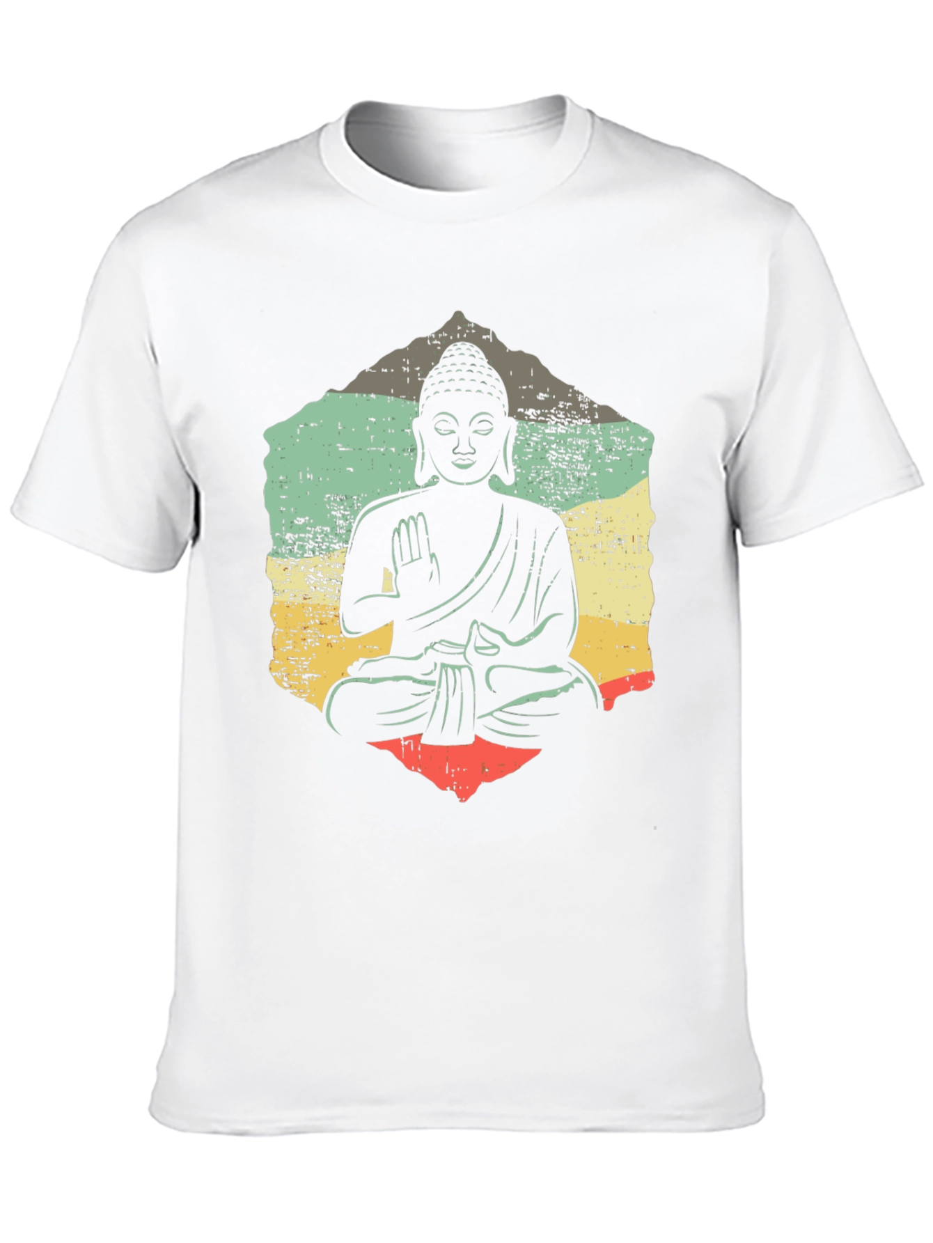 Buddha Graphic Tee - Retro Meditation Shirt