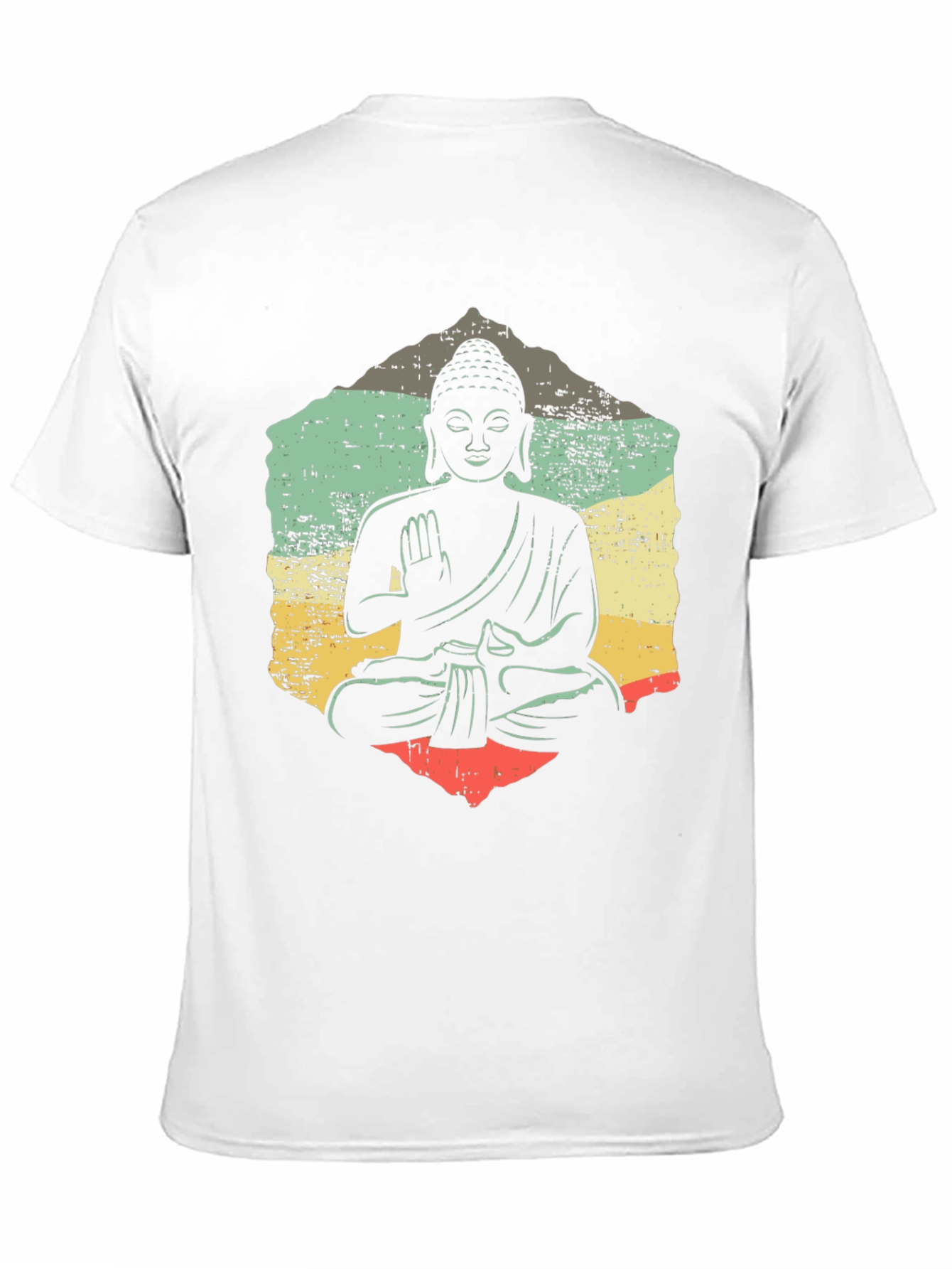 Buddha Graphic Tee - Retro Meditation Shirt