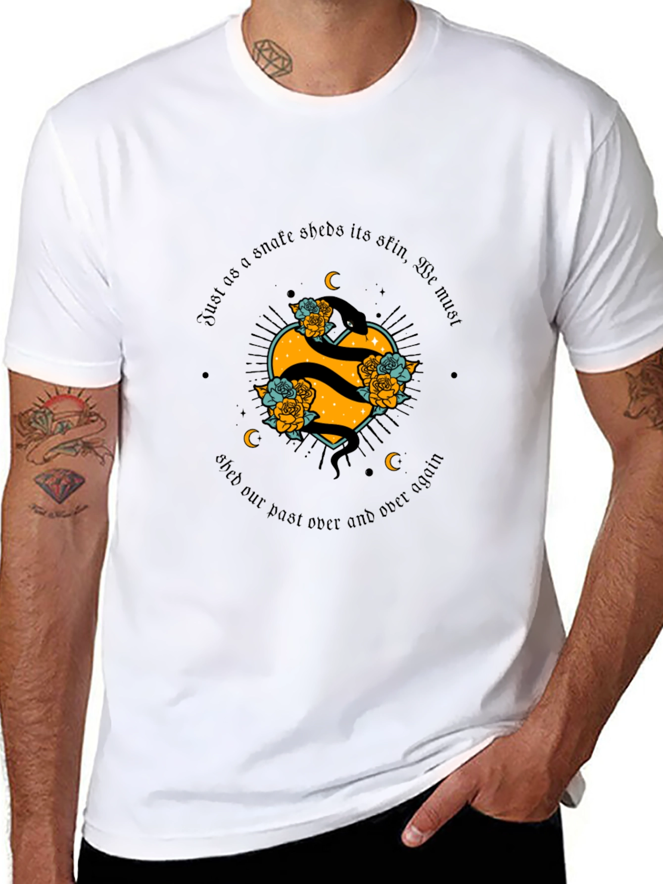 Snake Heart T-Shirt - Shed Your Past