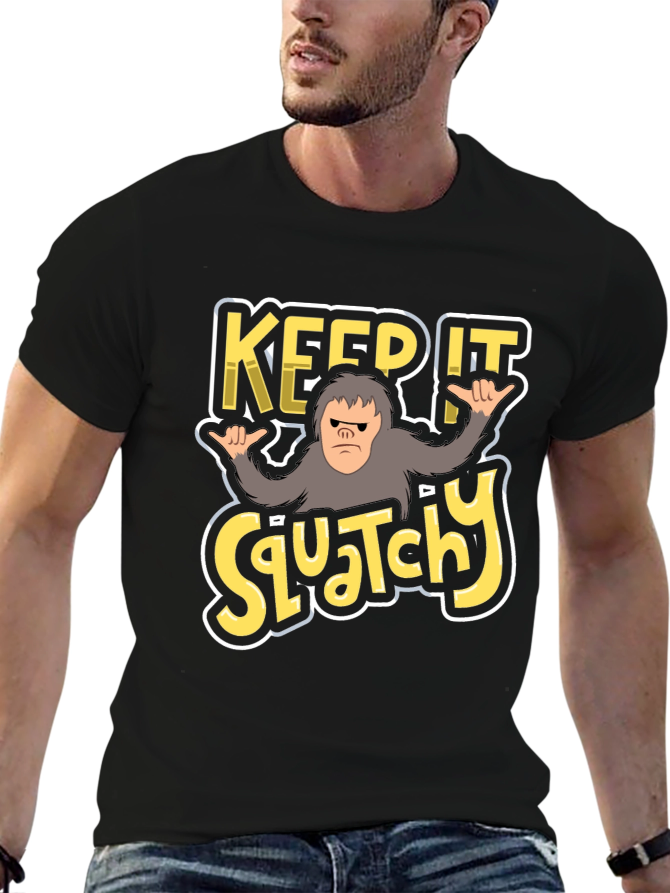 Keep It Squatchy T-Shirt - Bigfoot Graphic Tee