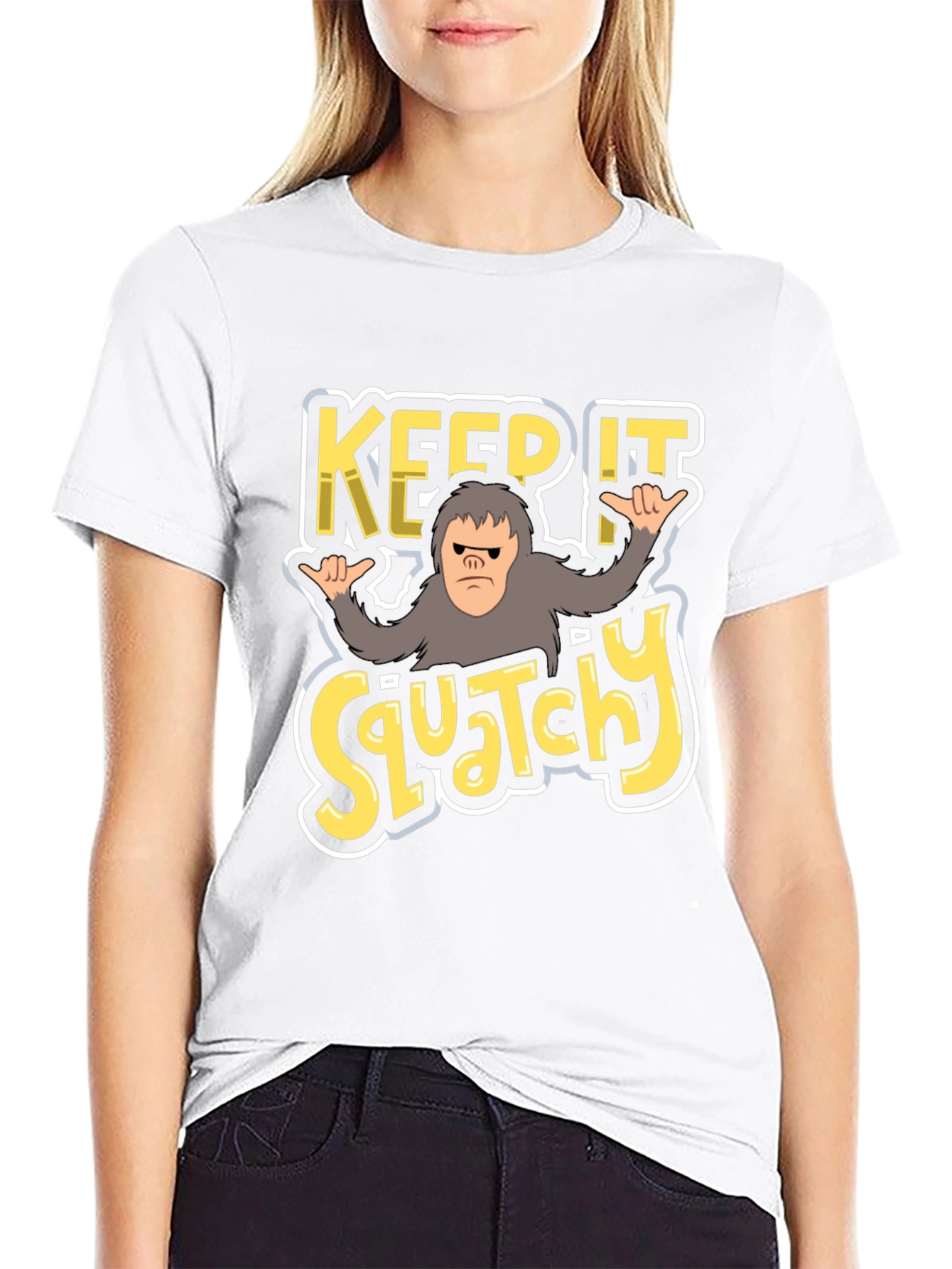 Keep It Squatchy T-Shirt - Bigfoot Graphic Tee
