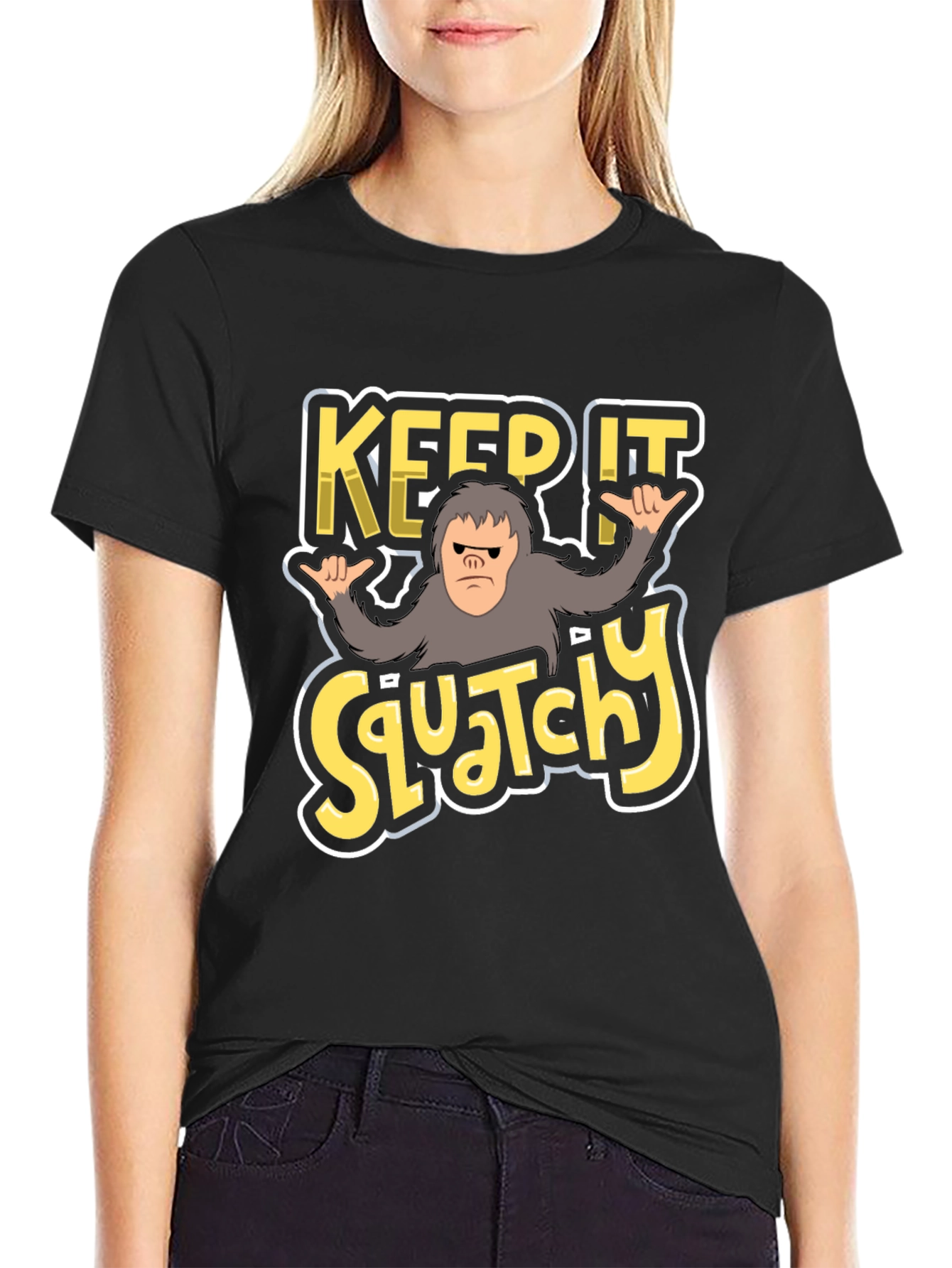 Keep It Squatchy T-Shirt - Bigfoot Graphic Tee