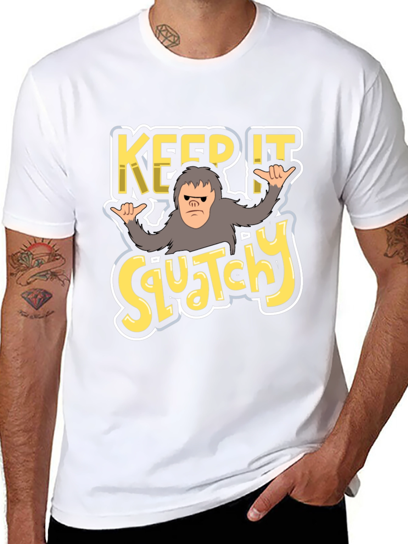 Keep It Squatchy T-Shirt - Bigfoot Graphic Tee