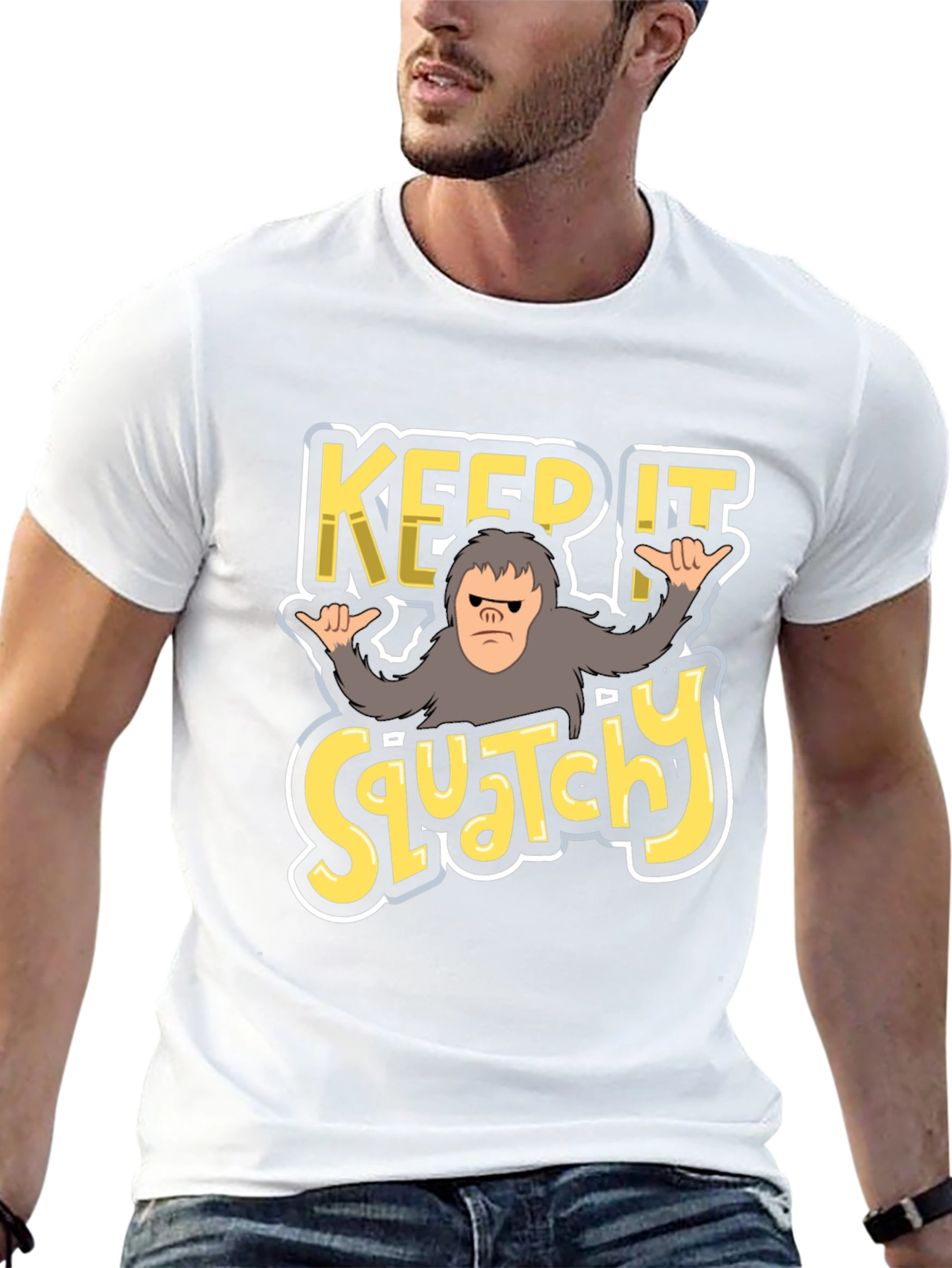 Keep It Squatchy T-Shirt - Bigfoot Graphic Tee