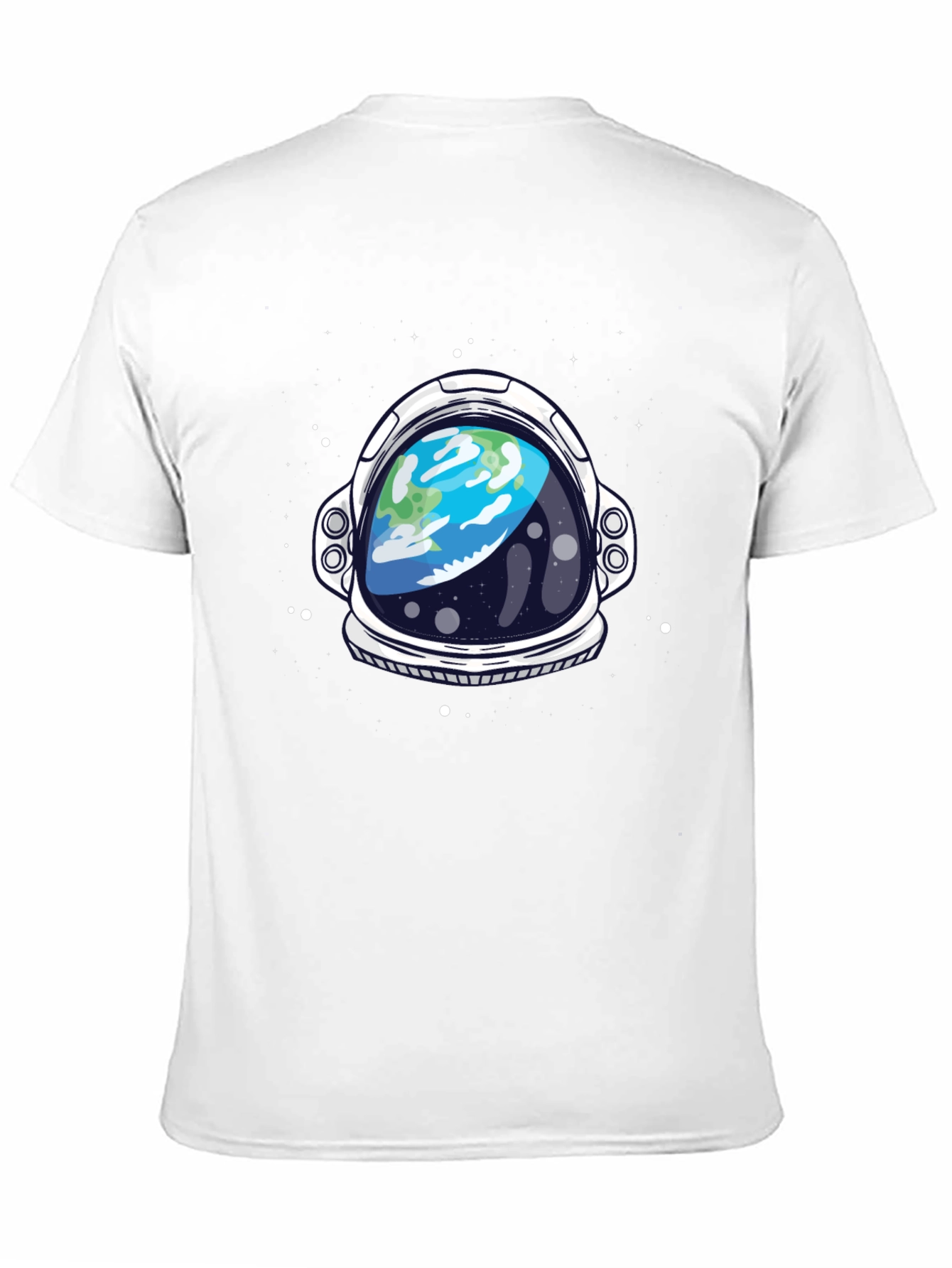 Astronaut Helmet Graphic T-Shirt - Space Theme