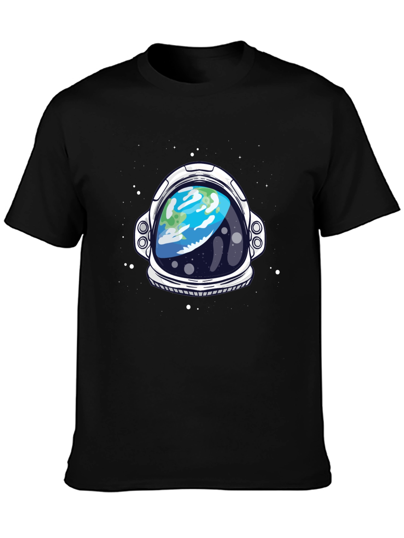 Astronaut Helmet Graphic T-Shirt - Space Theme