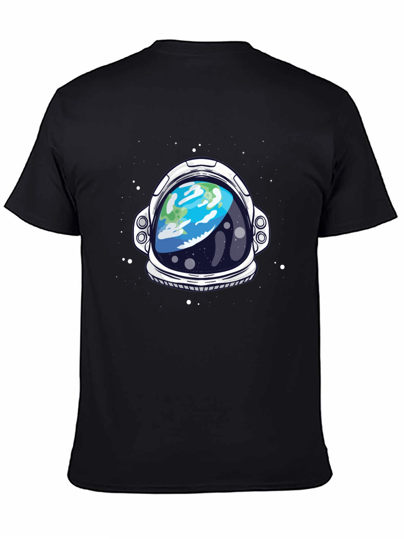 Astronaut Helmet Graphic T-Shirt - Space Theme