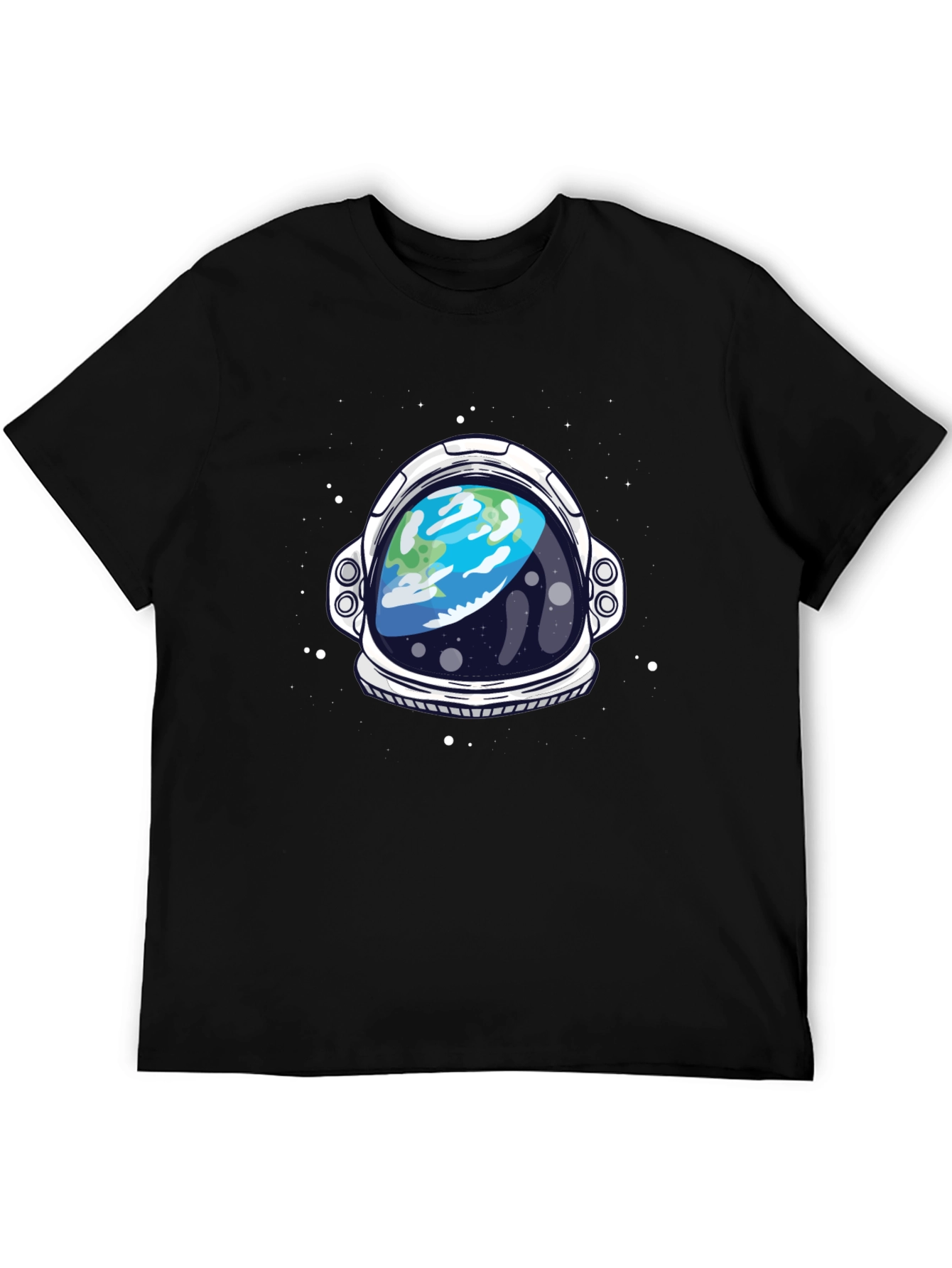 Astronaut Helmet Graphic T-Shirt - Space Theme