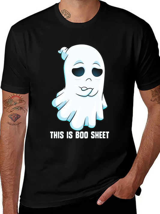 Boo Sheet Ghost Graphic Tee - Spooky Season Humor