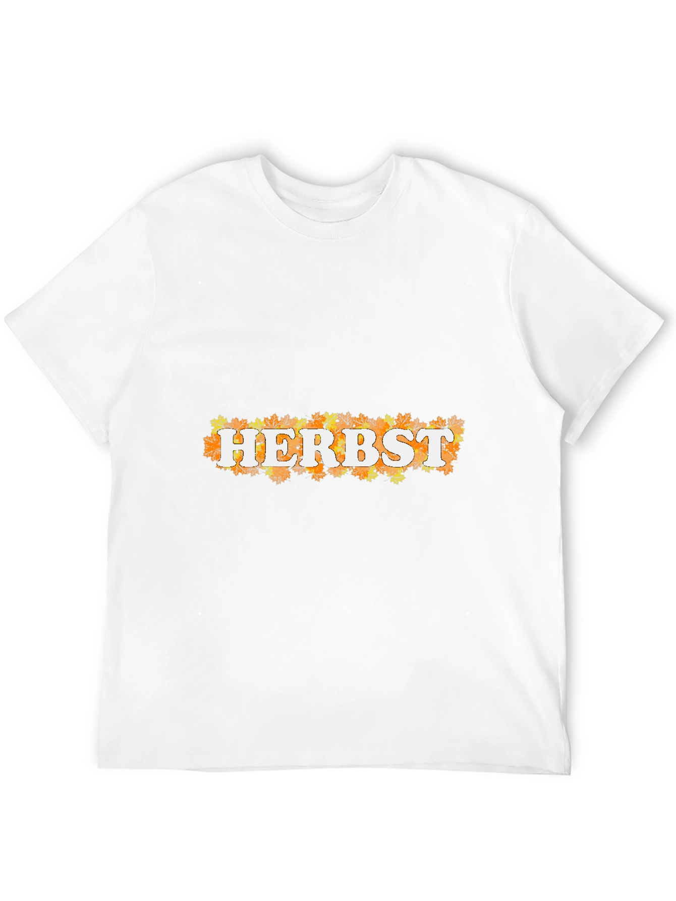 Autumn Leaves Herbst Black Graphic T-Shirt